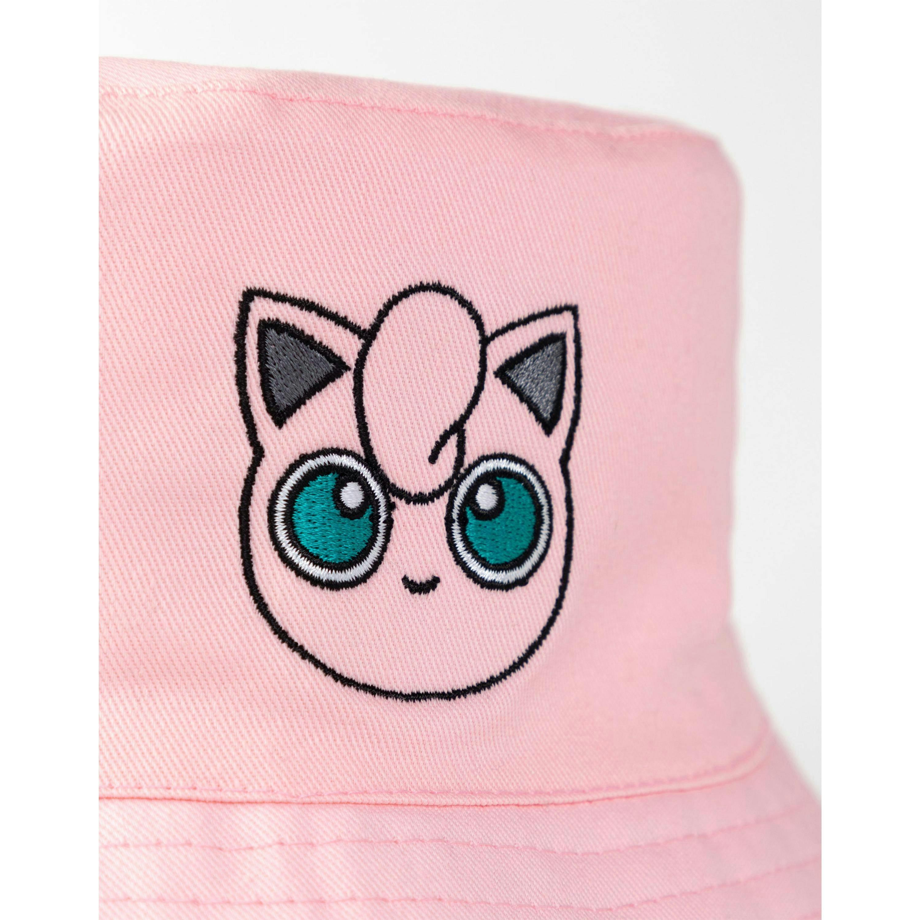 Pokemon Womens Pink Jigglypuff Bucket Hat (One Size) by Vanilla Underground , view 3 of 6