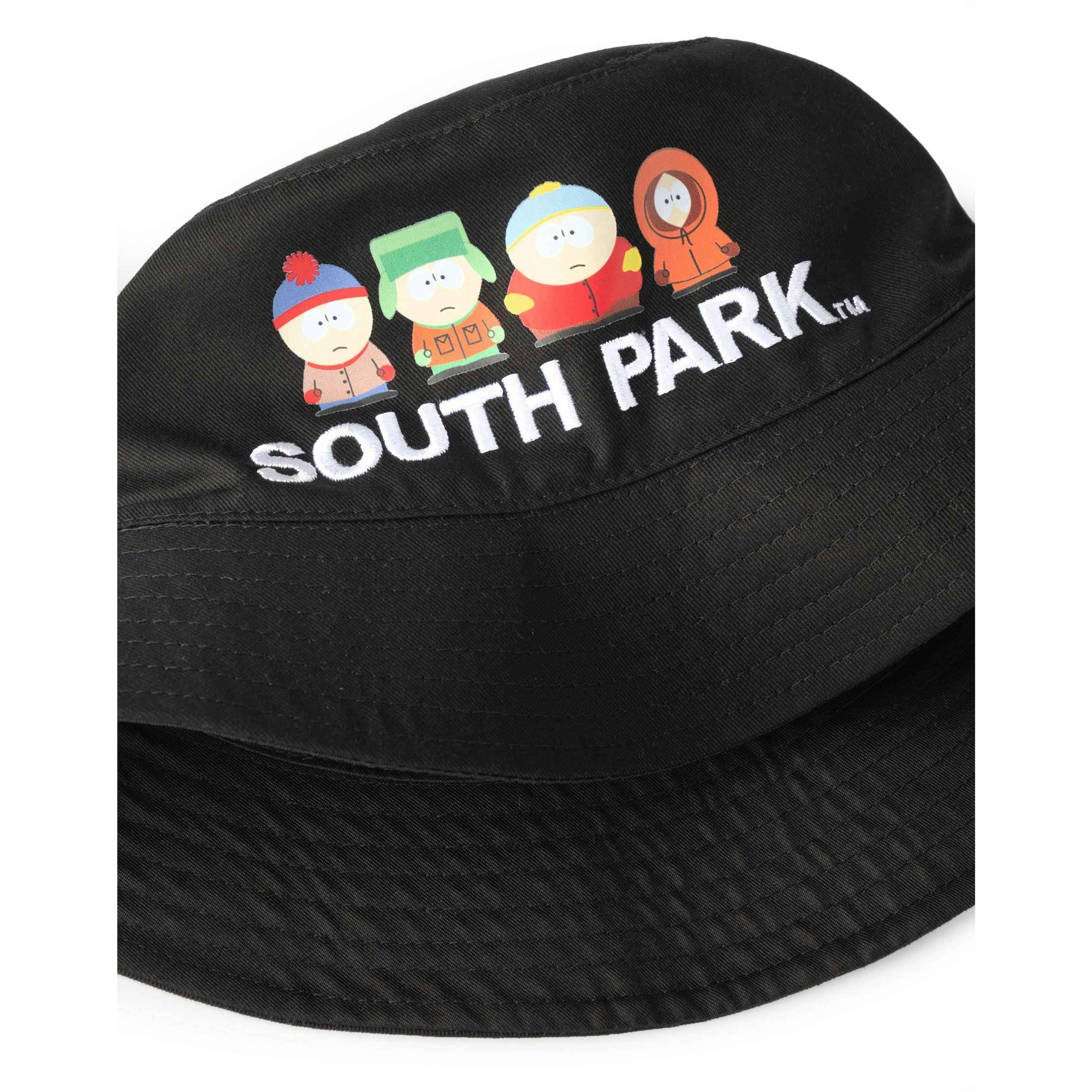 South Park Mens Black Character Line Up Bucket Hat (One Size) by Vanilla Underground , view 3 of 6