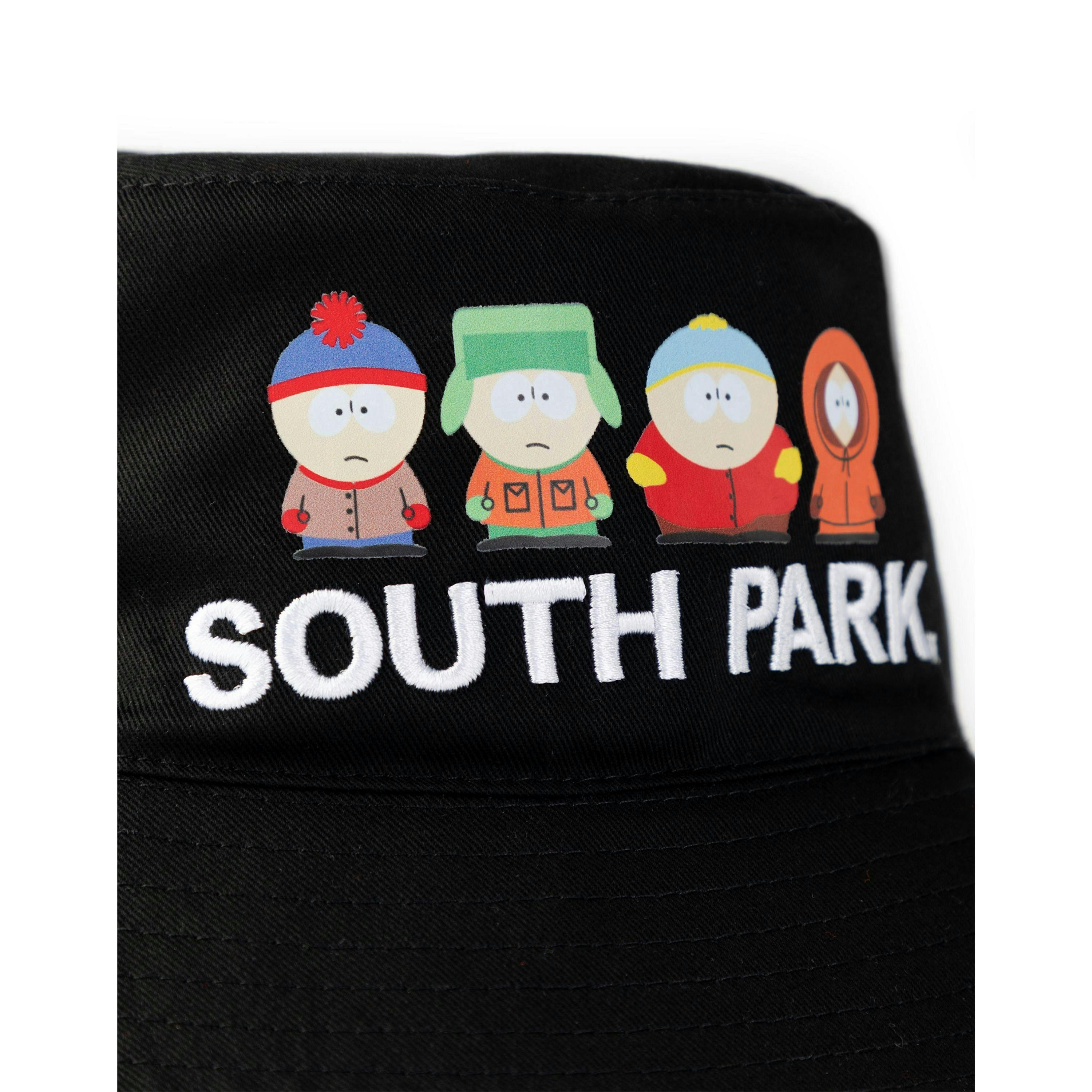 South Park Mens Black Character Line Up Bucket Hat (One Size) by Vanilla Underground , view 4 of 6