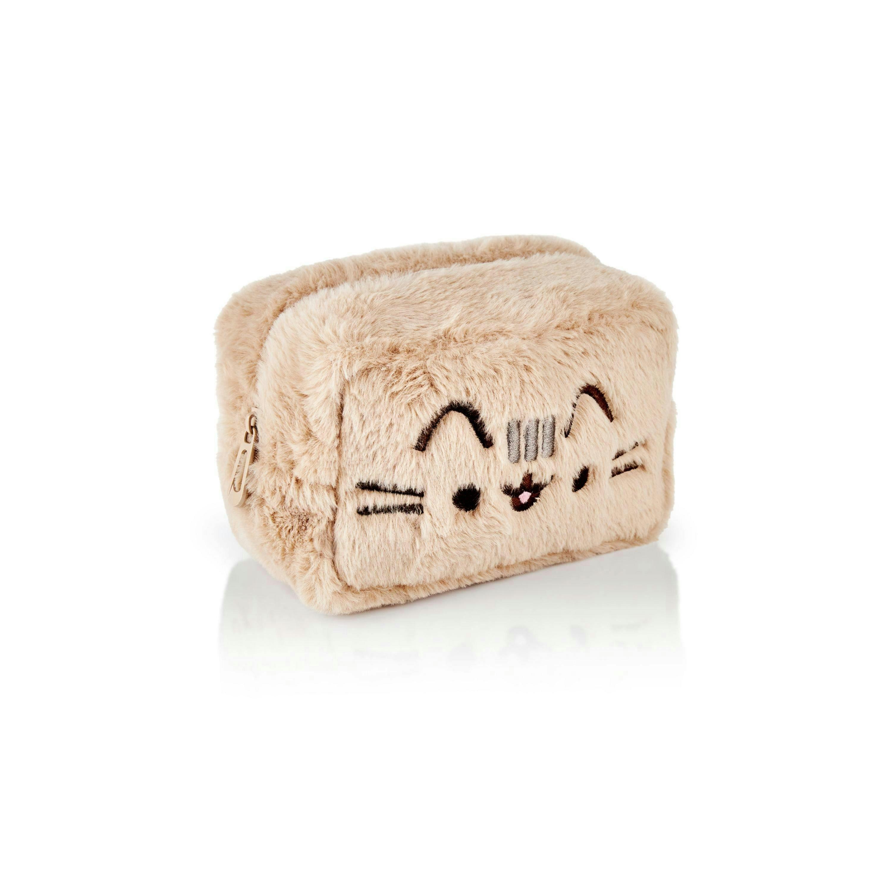 Pusheen Womens Beige Furry Makeup Bag (One Size) by Vanilla Underground , view 1 of 6
