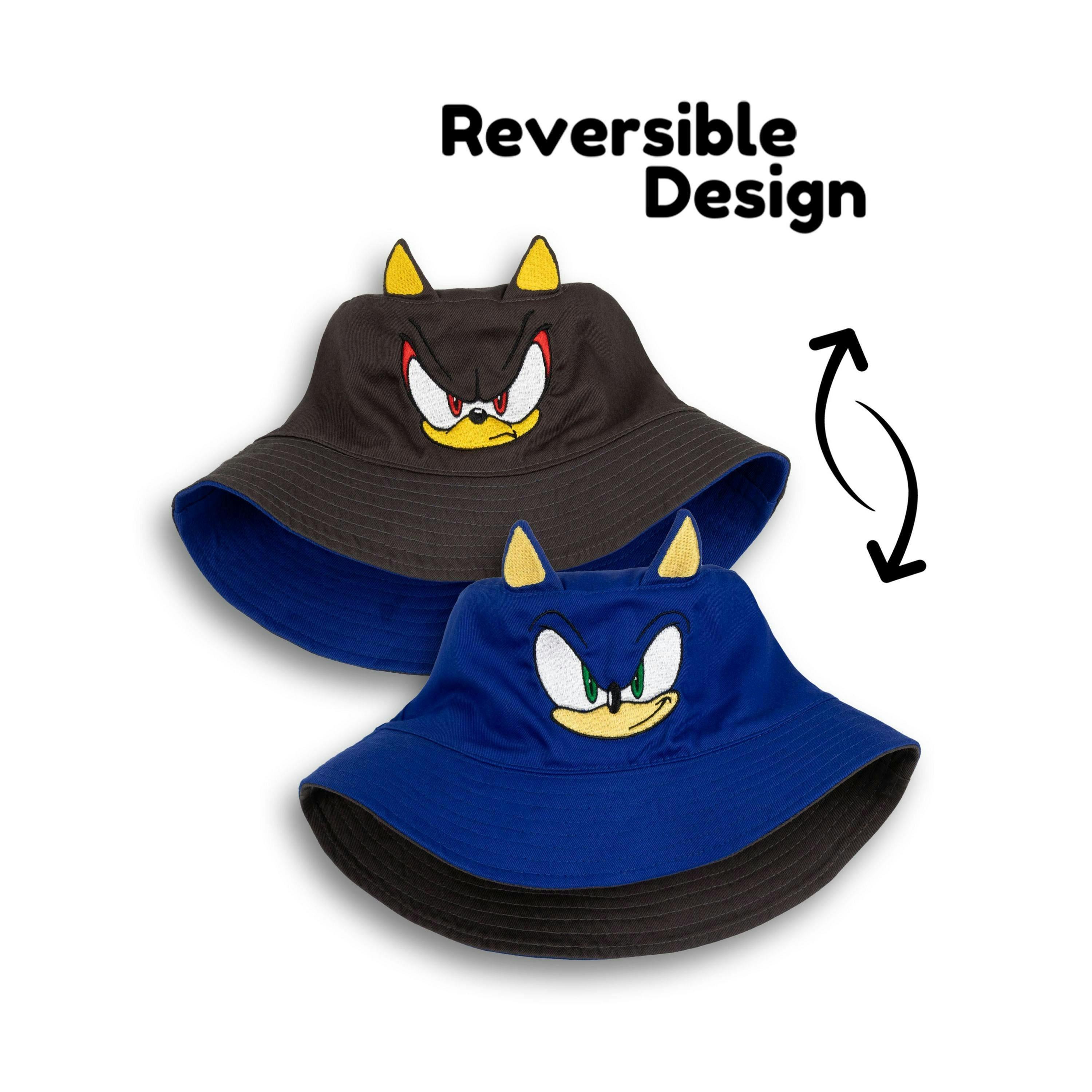 Sonic the Hedgehog Boys Multicoloured Reversible Character Bucket Hat (One Size) by Vanilla Underground , view 2 of 6