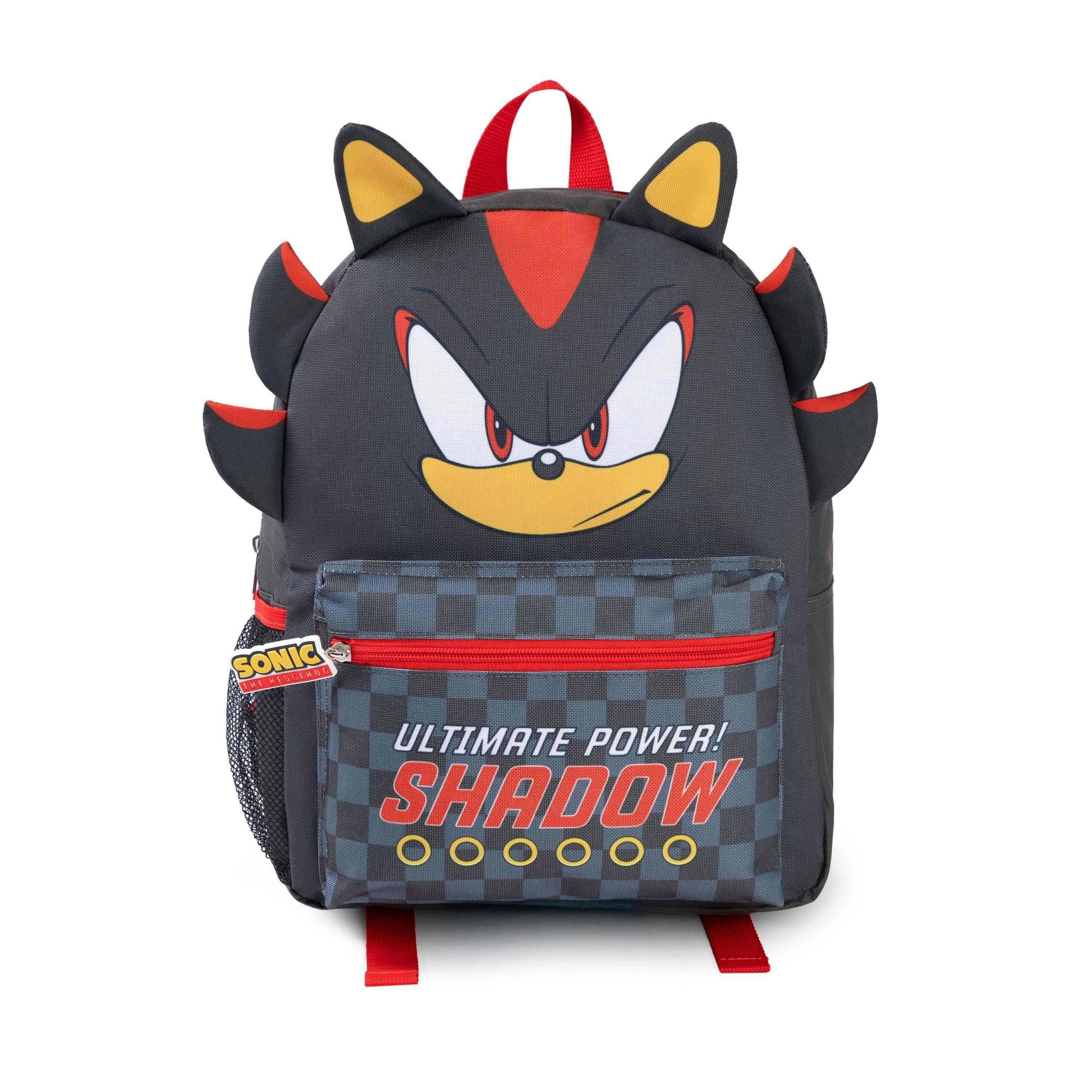 Sonic the Hedgehog Unisex Kids Grey Shadow Backpack (One Size) by Vanilla Underground , view 1 of 6