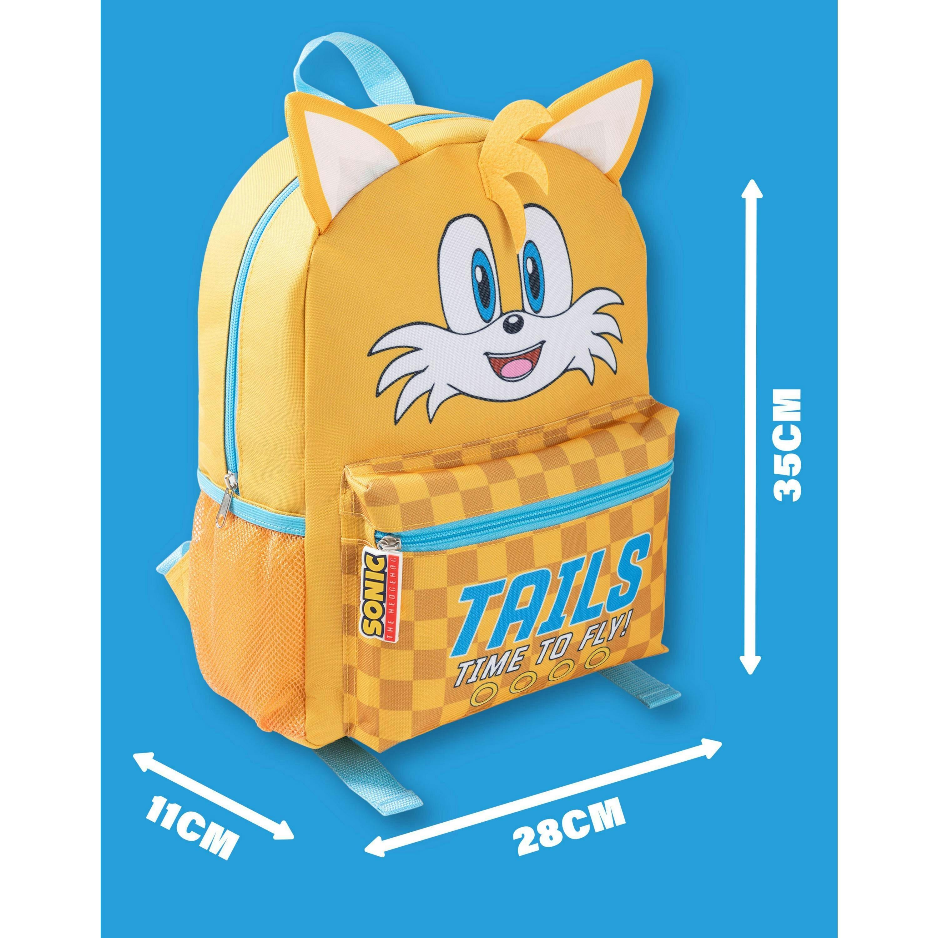 Sonic the Hedgehog Unisex Kids Yellow Tails Backpack (One Size) by Vanilla Underground , view 3 of 6