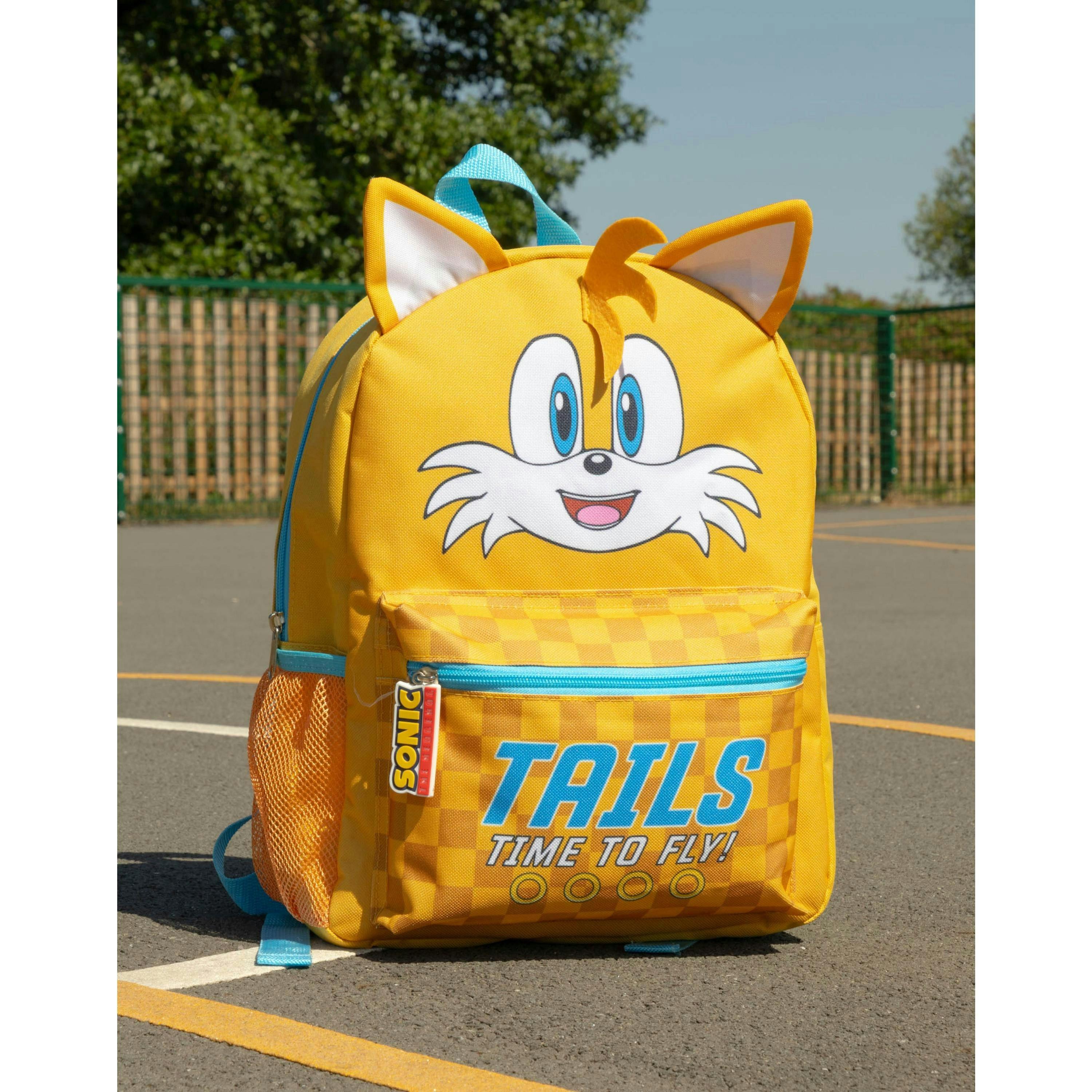 Sonic the Hedgehog Unisex Kids Yellow Tails Backpack (One Size) by Vanilla Underground , view 4 of 6