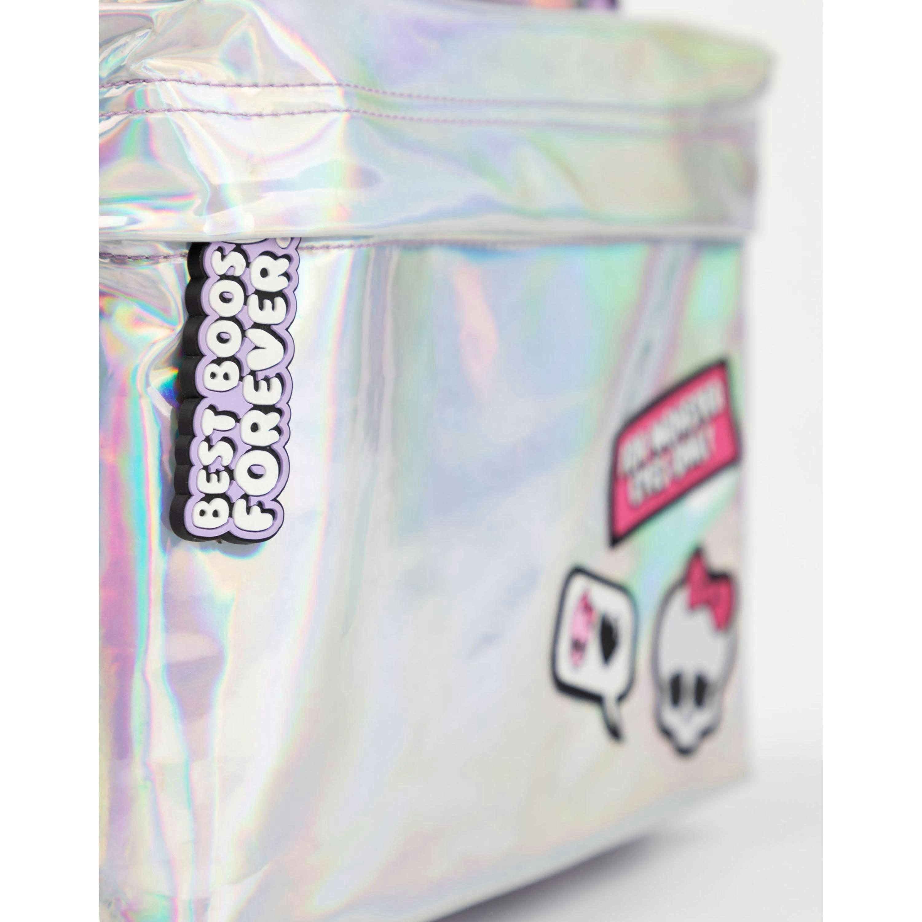 Monster High Unisex Kids Purple Holographic Pocket Backpack (One Size) by Vanilla Underground , view 5 of 6