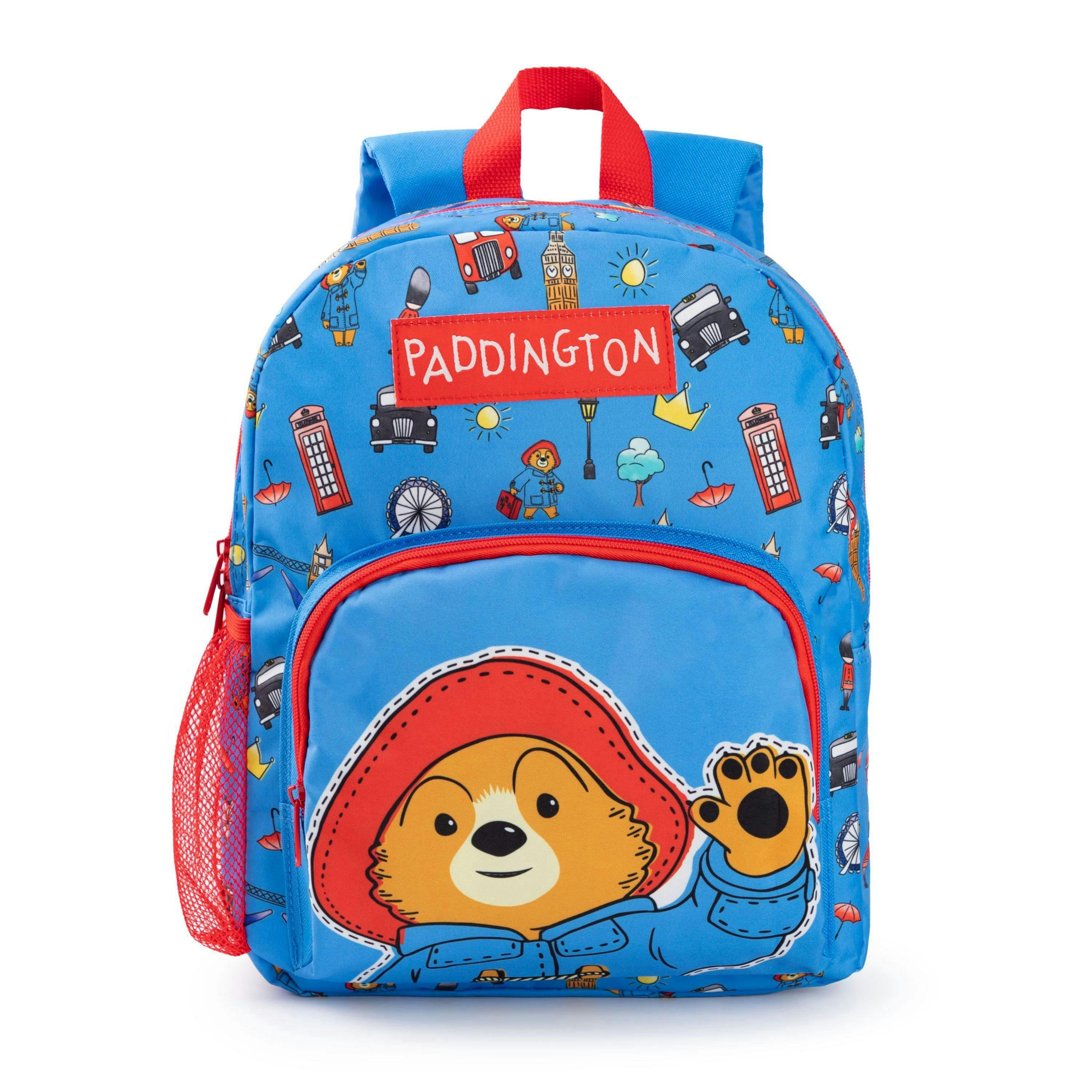 Paddington Bear Unisex Kids Blue Character Face Backpack (One Size) by Vanilla Underground , view 1 of 6