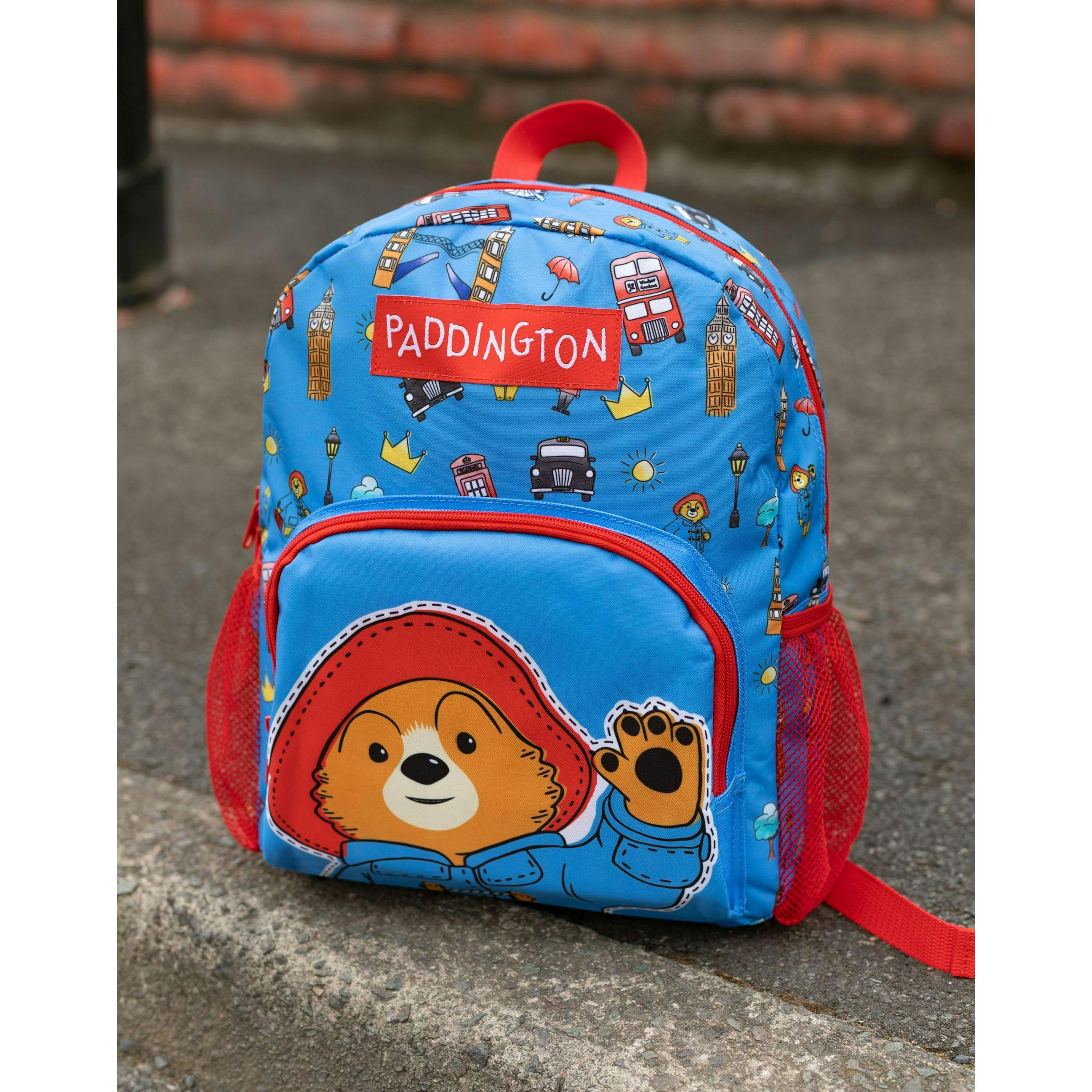 Paddington Bear Unisex Kids Blue Character Face Backpack (One Size) by Vanilla Underground , view 2 of 6