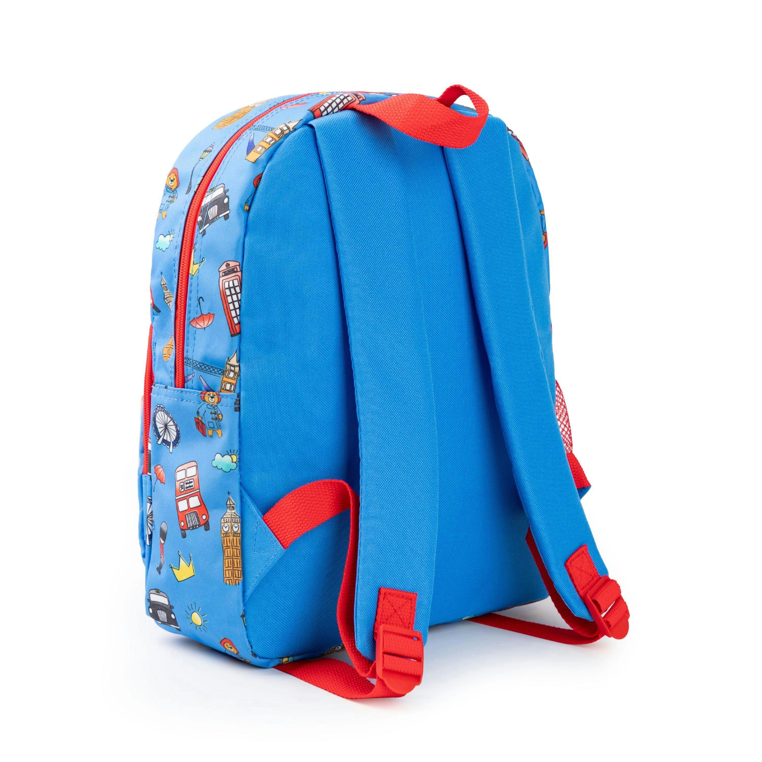 Paddington Bear Unisex Kids Blue Character Face Backpack (One Size) by Vanilla Underground , view 4 of 6