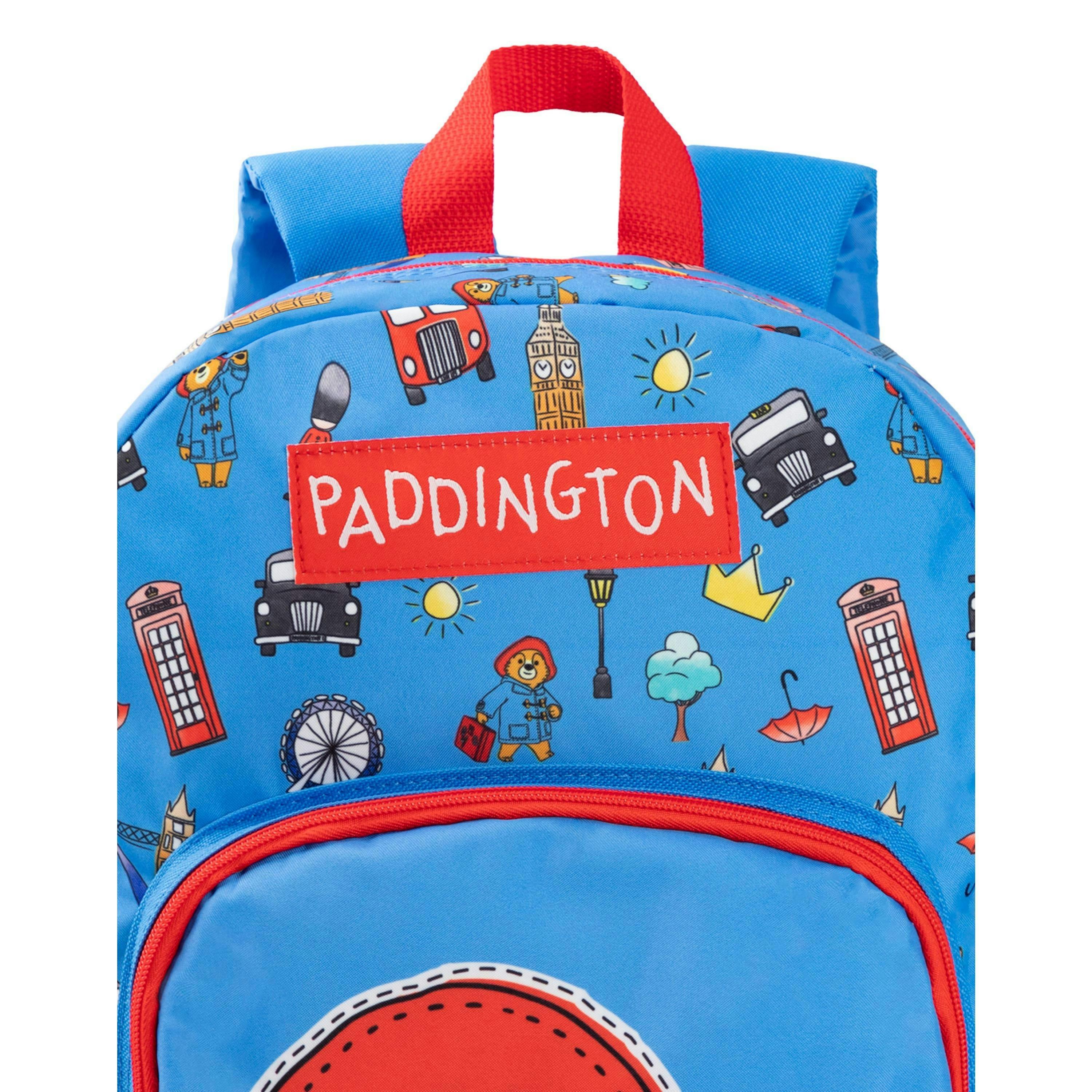 Paddington Bear Unisex Kids Blue Character Face Backpack (One Size) by Vanilla Underground , view 6 of 6
