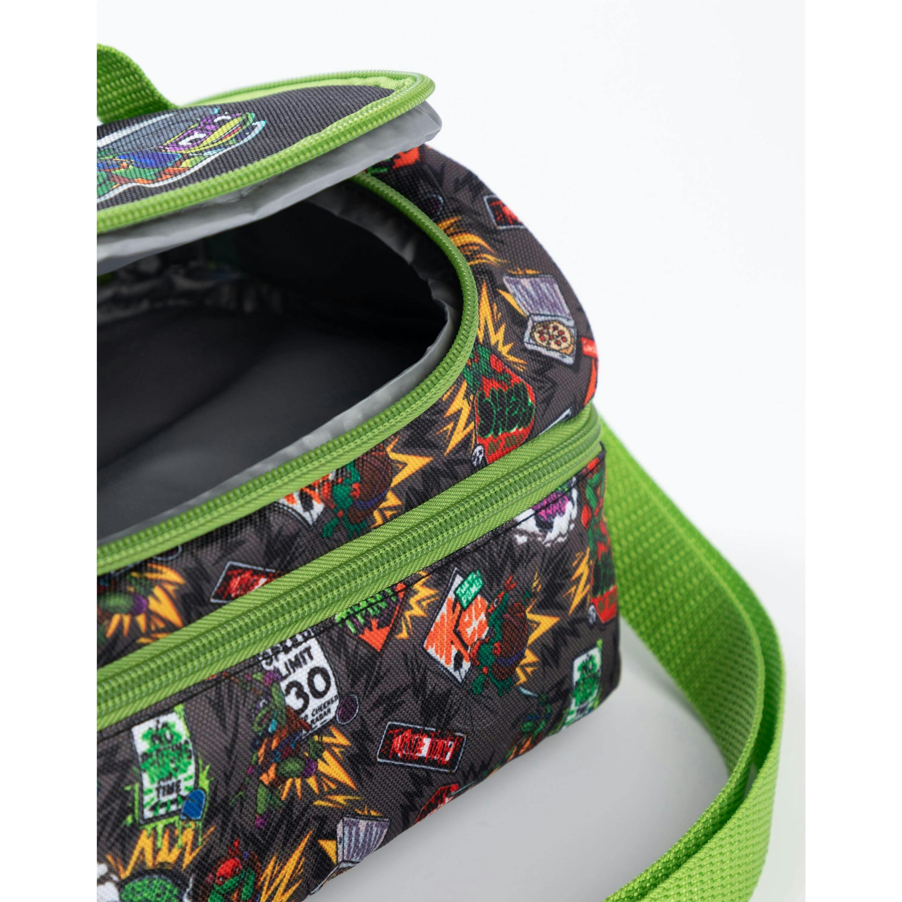 Teenage Mutant Ninja Turtles Boys Green Character Lunch Bag, Lunch Box and Bottle Set (One Size) by Vanilla Underground , view 5 of 6