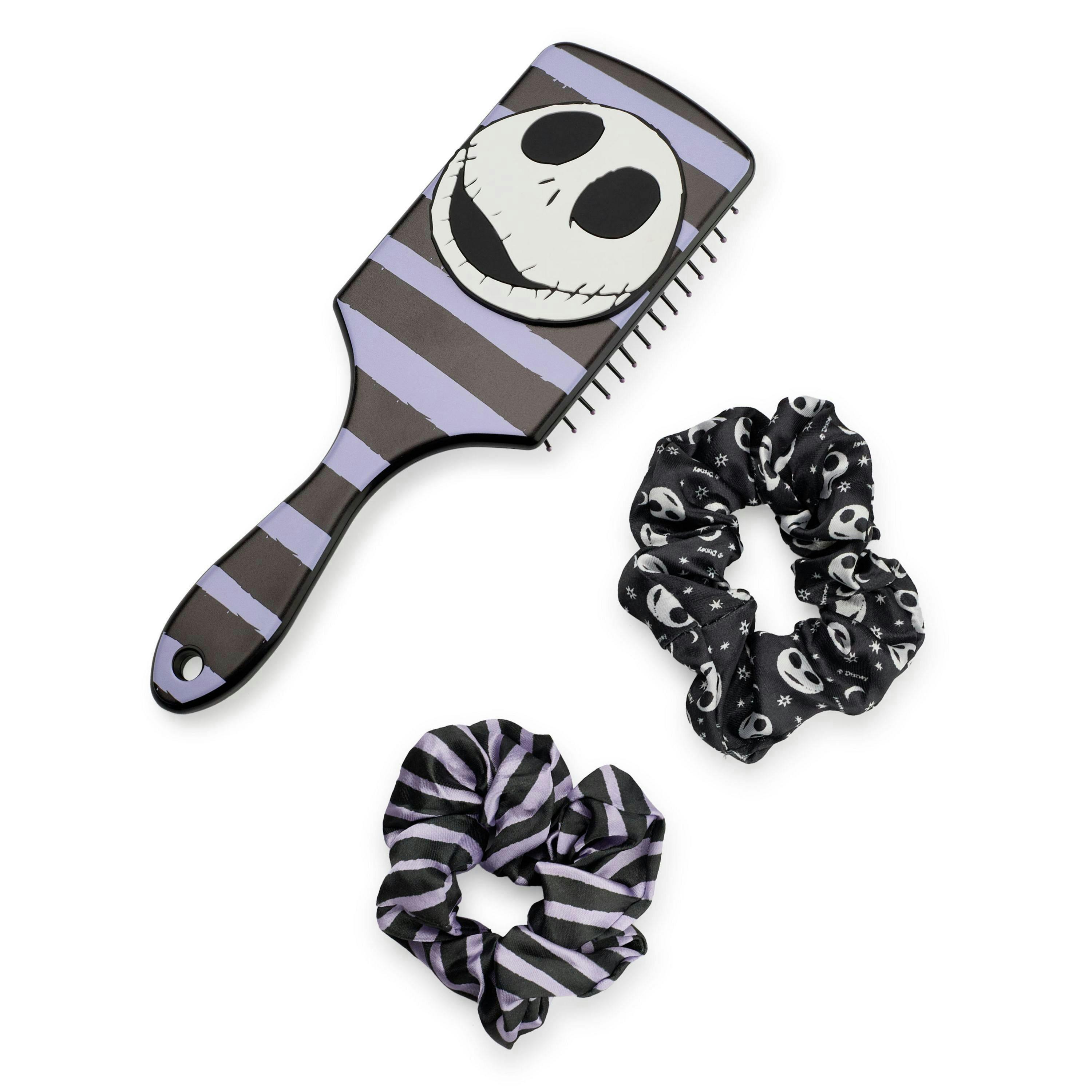 Disney Womens Multicoloured The Nightmare Before Christmas Hair Brush and Scrunchie Set (One Size) by Vanilla Underground , view 1 of 6
