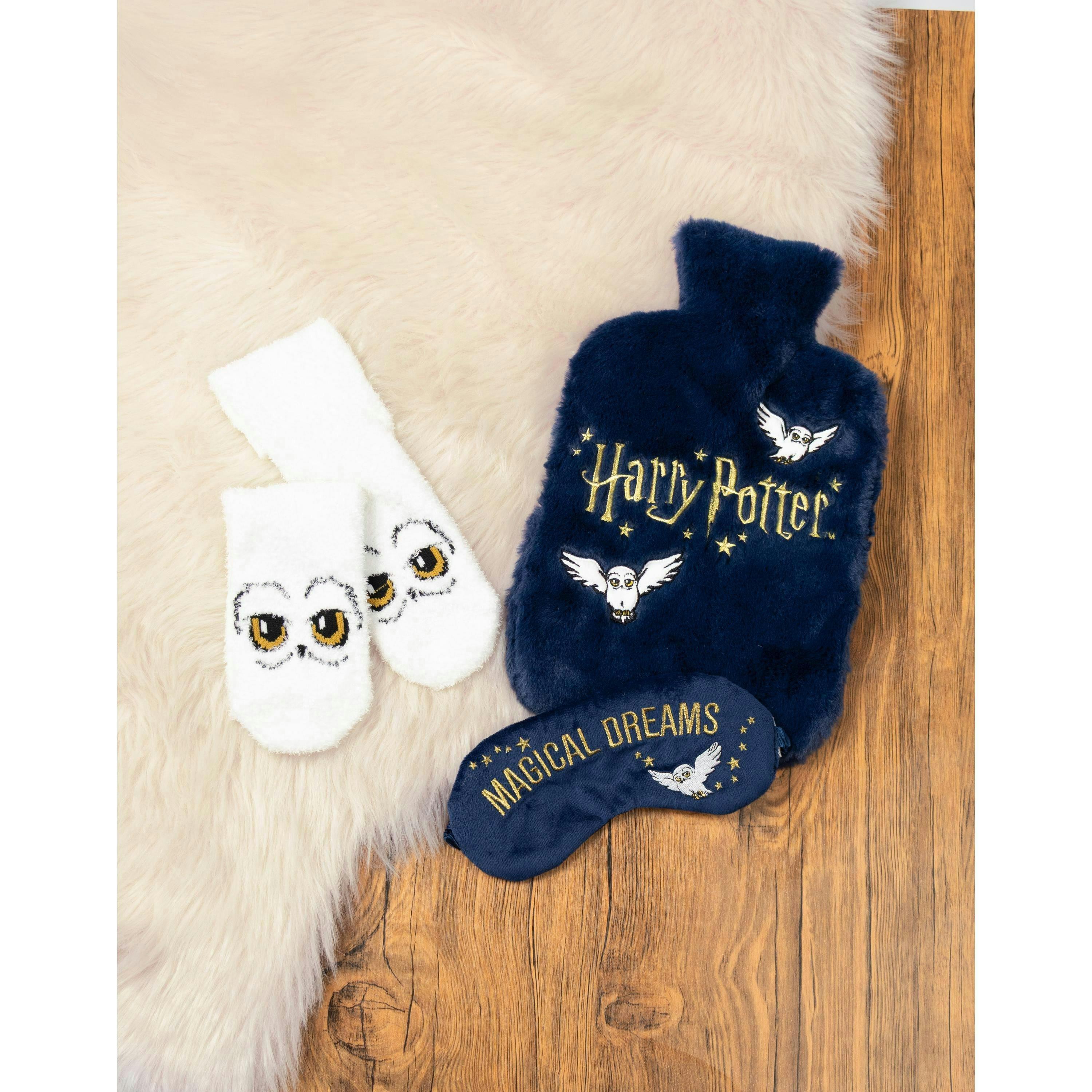 Harry Potter Unisex Blue Character Hot Water Bottle With Eye Mask and Socks (One Size) by Vanilla Underground , view 2 of 6
