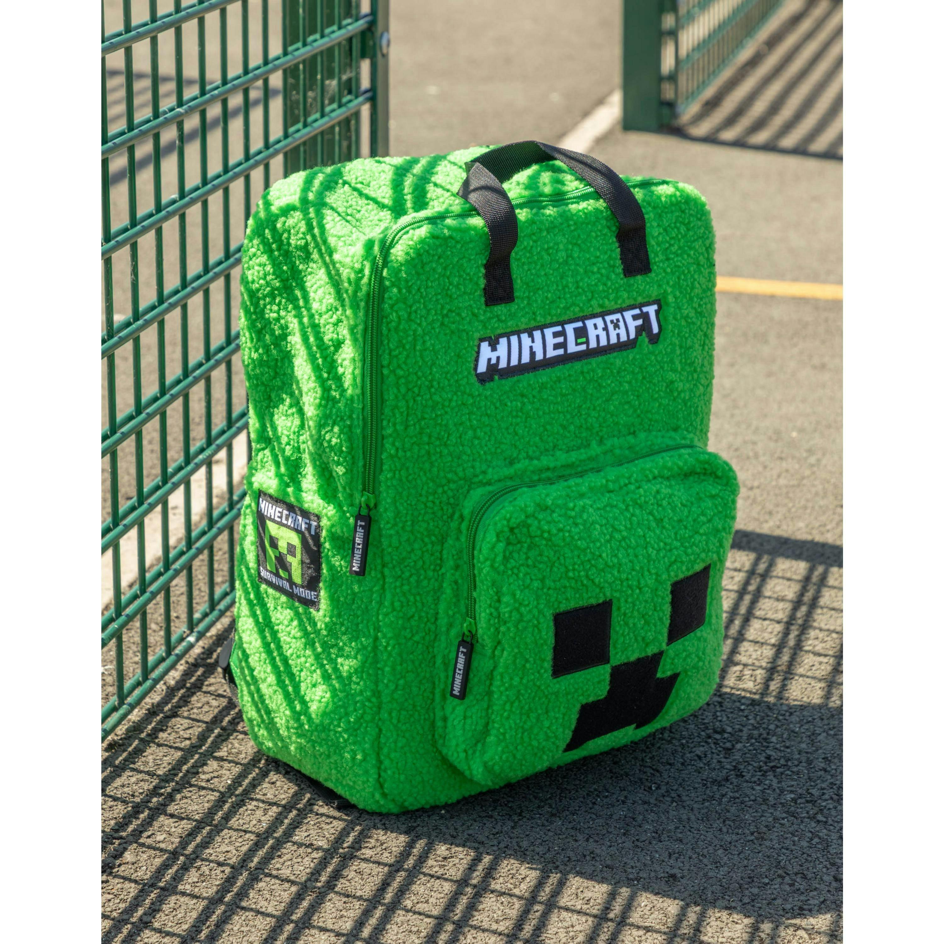 Minecraft Unisex Kids Green Logo Backpack (One Size) by Vanilla Underground , view 3 of 6