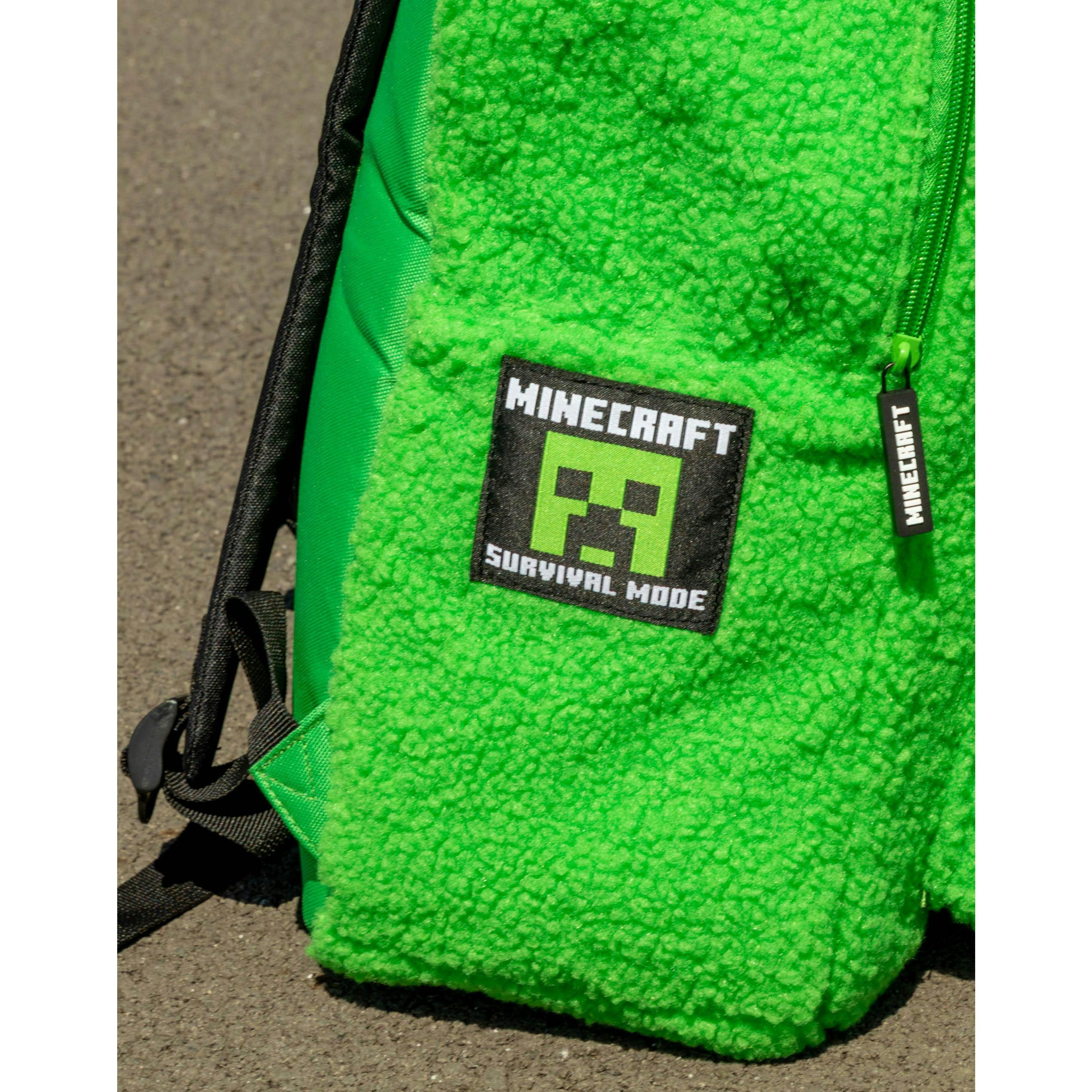 Minecraft Unisex Kids Green Logo Backpack (One Size) by Vanilla Underground , view 4 of 6