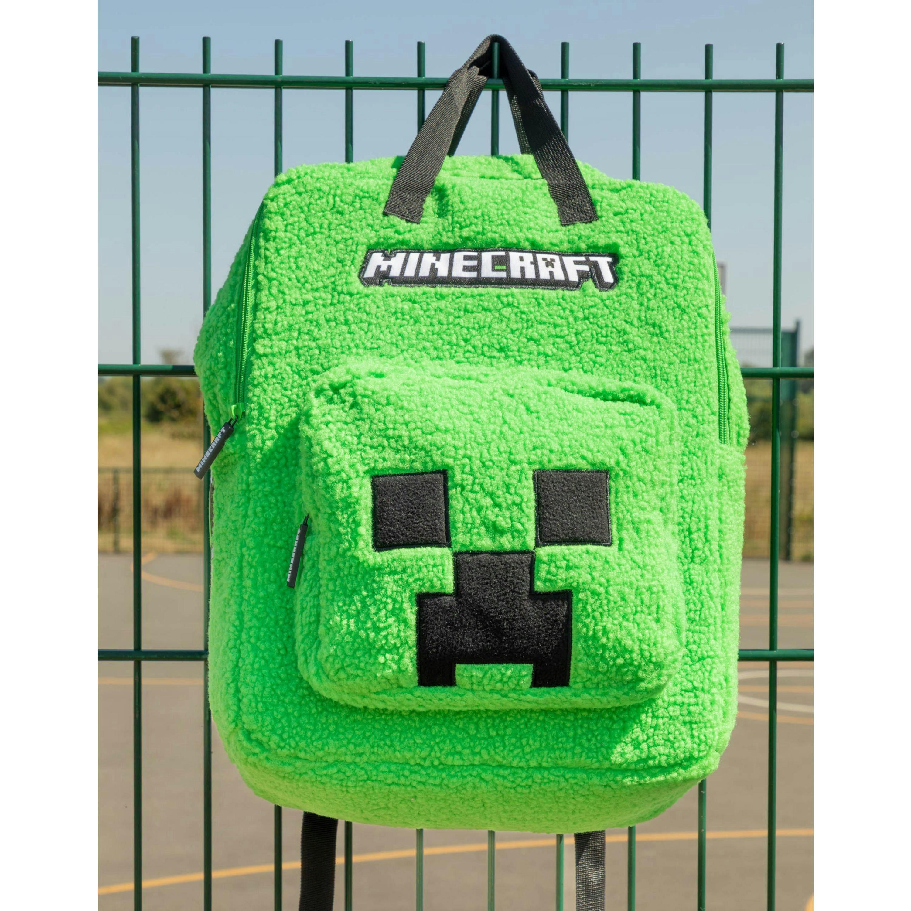 Minecraft Unisex Kids Green Logo Backpack (One Size) by Vanilla Underground , view 5 of 6