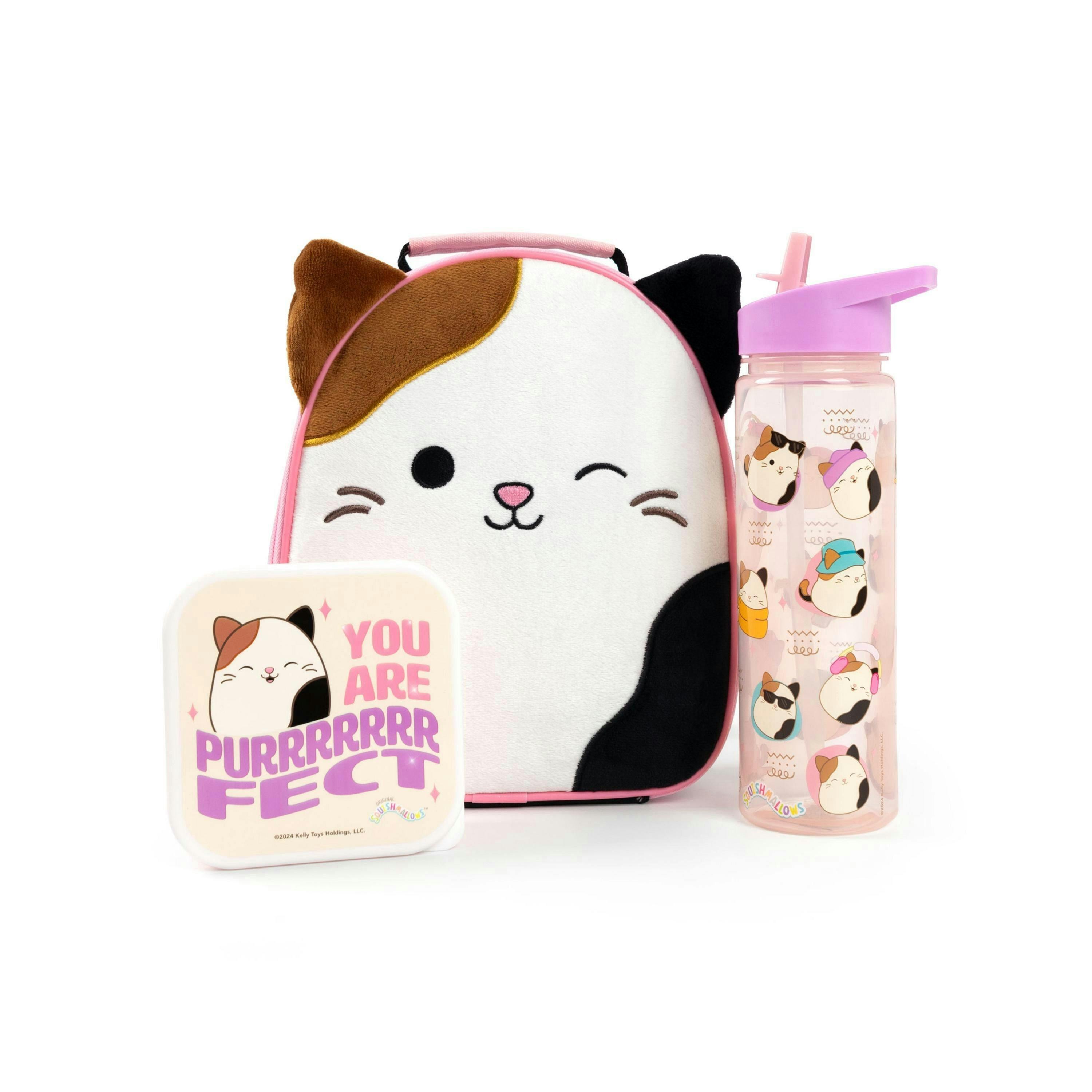 Squishmallows Girls Multicoloured Cam Lunch Bag, Lunch Box and Bottle Set (One Size) by Vanilla Underground , view 1 of 6