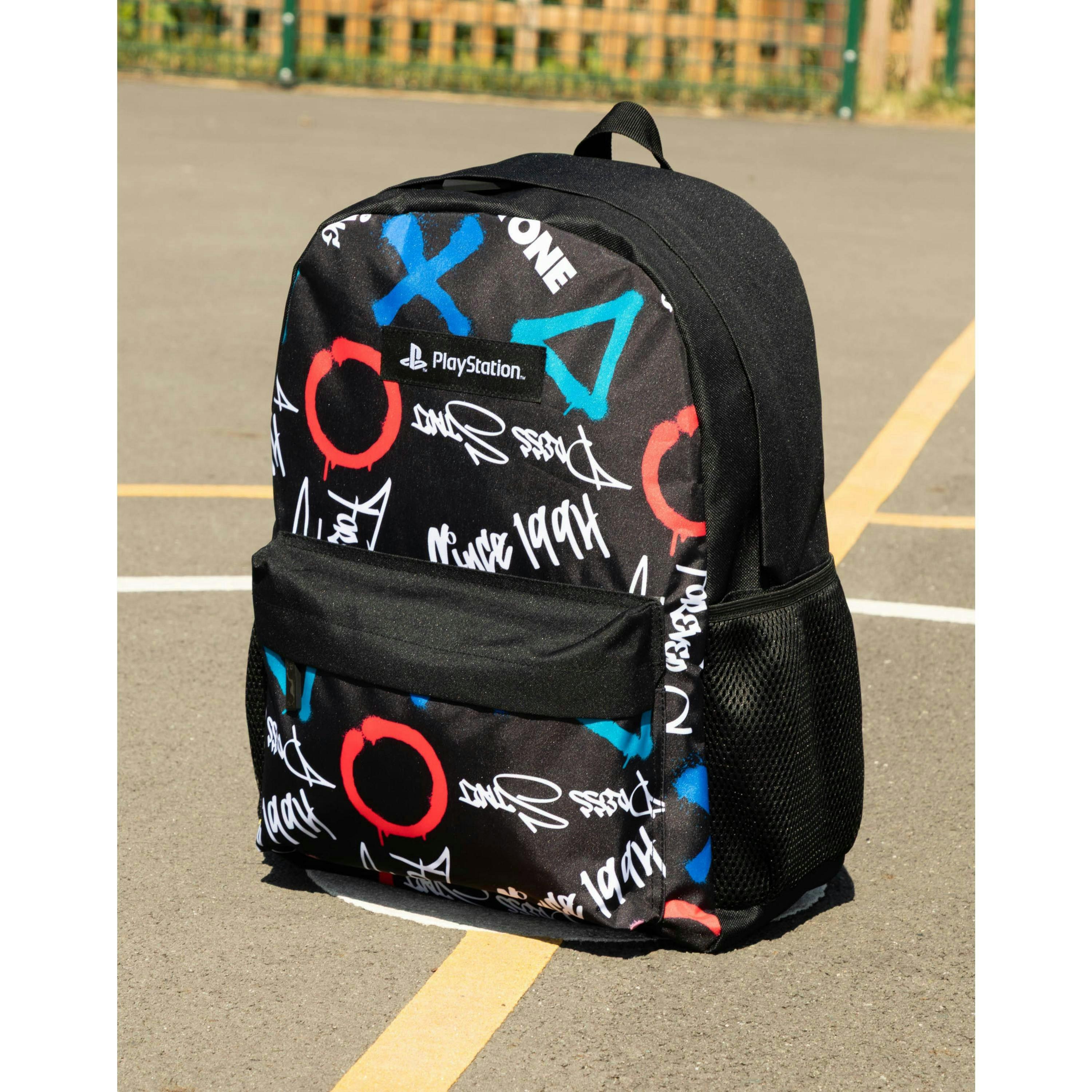 PlayStation Unisex Kids Multicoloured Logo Backpack (One Size) by Vanilla Underground , view 2 of 6