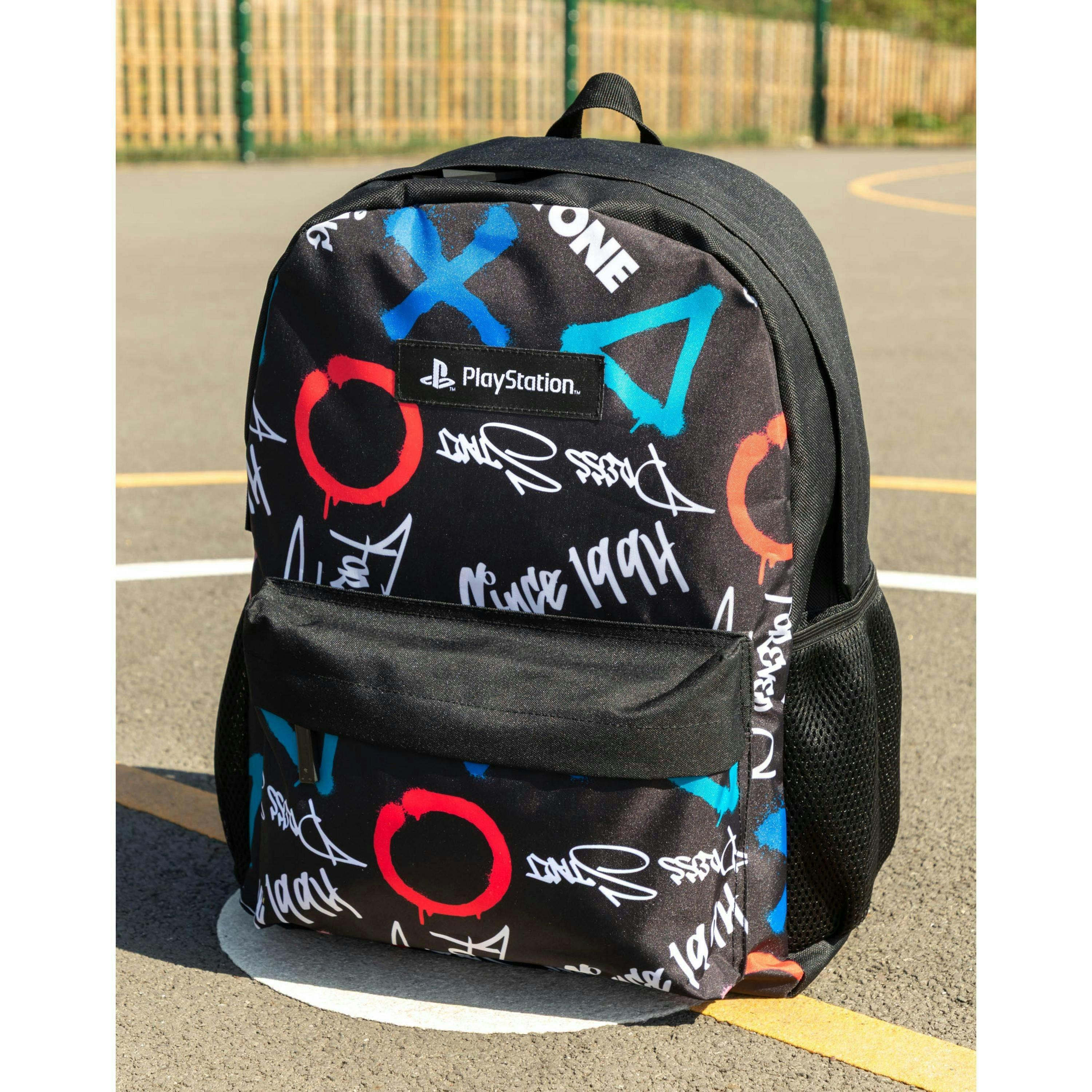 PlayStation Unisex Kids Multicoloured Logo Backpack (One Size) by Vanilla Underground , view 6 of 6