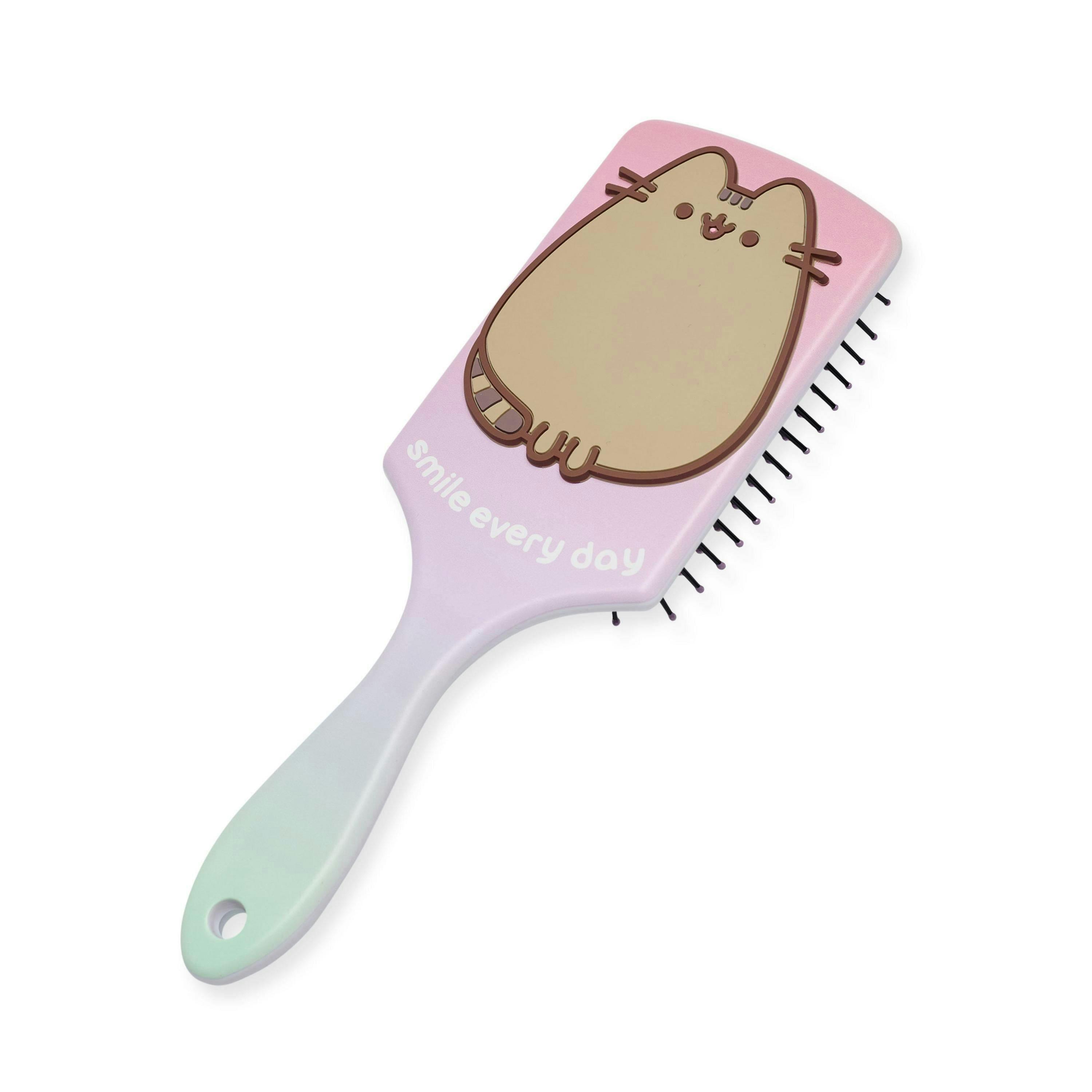 Pusheen Womens Multicoloured Smile Every Day Hair Brush and Scrunchie Set (One Size) by Vanilla Underground , view 2 of 6