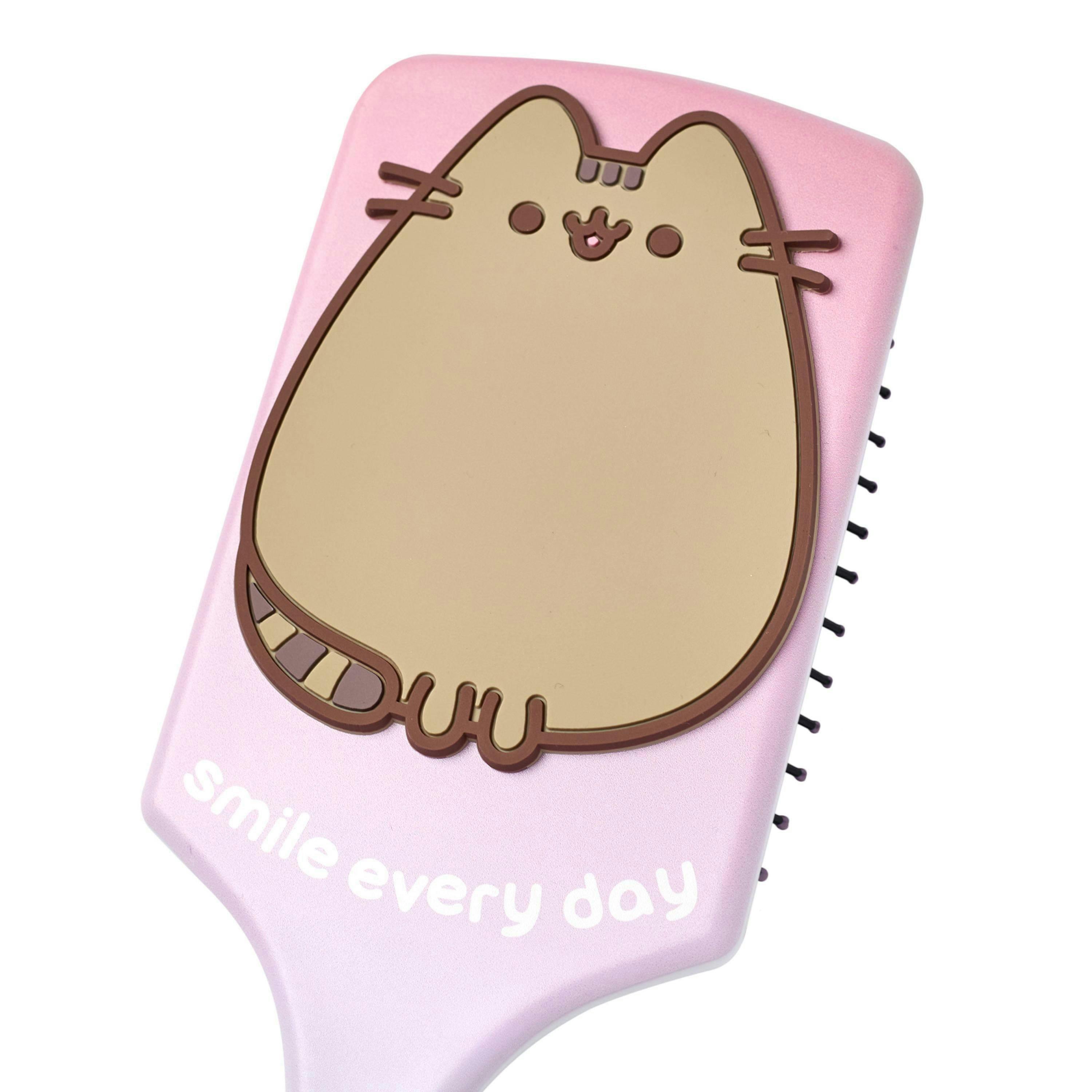 Pusheen Womens Multicoloured Smile Every Day Hair Brush and Scrunchie Set (One Size) by Vanilla Underground , view 5 of 6