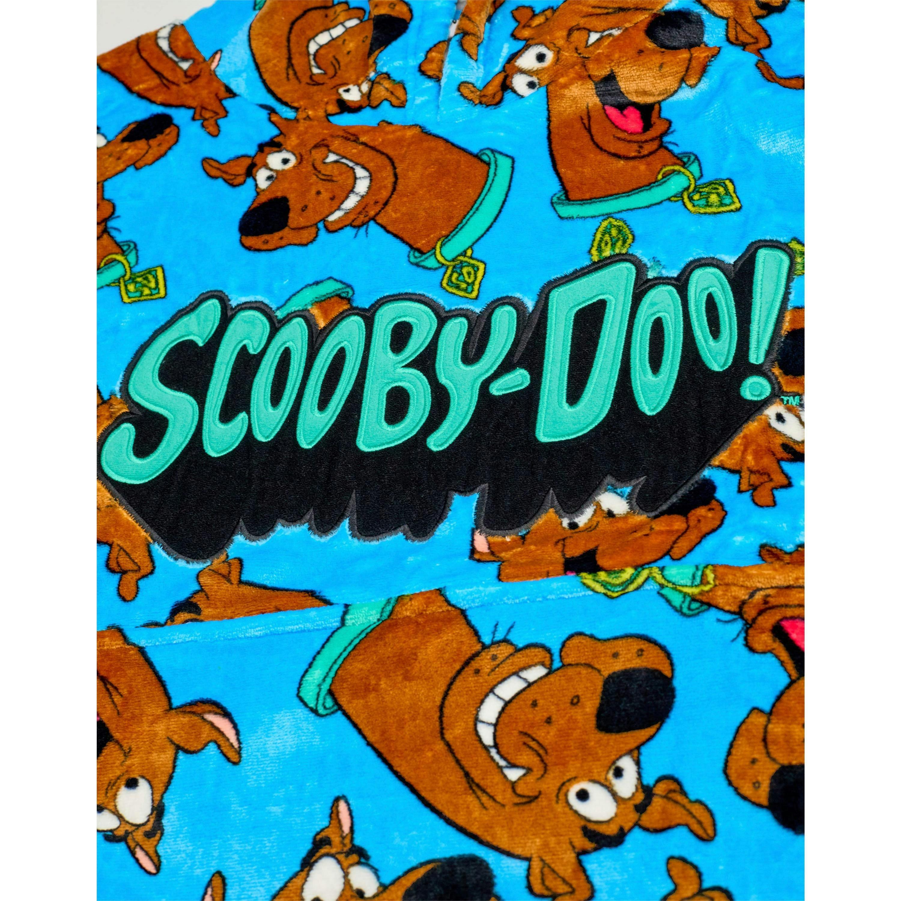 Scooby Doo Mens Blue Character AOP Blanket Hoodie (One Size) by Vanilla Underground , view 6 of 6