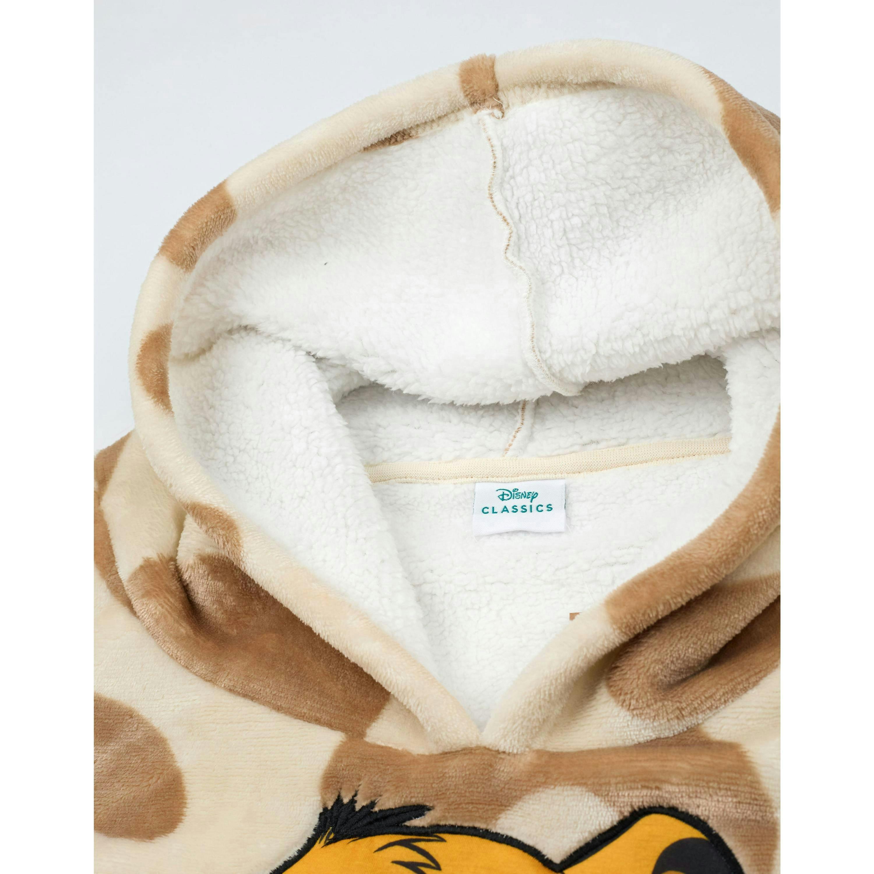 Disney Womens Beige The Lion King Blanket Hoodie (One Size) by Vanilla Underground , view 4 of 6