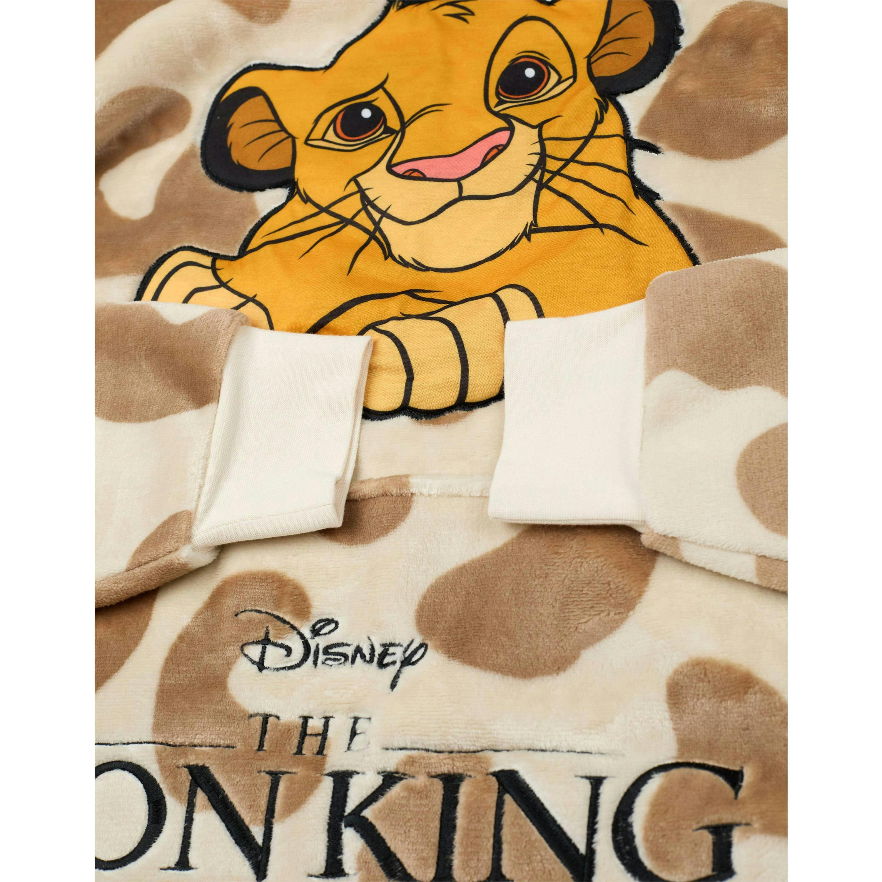 Disney Womens Beige The Lion King Blanket Hoodie (One Size) by Vanilla Underground , view 6 of 6