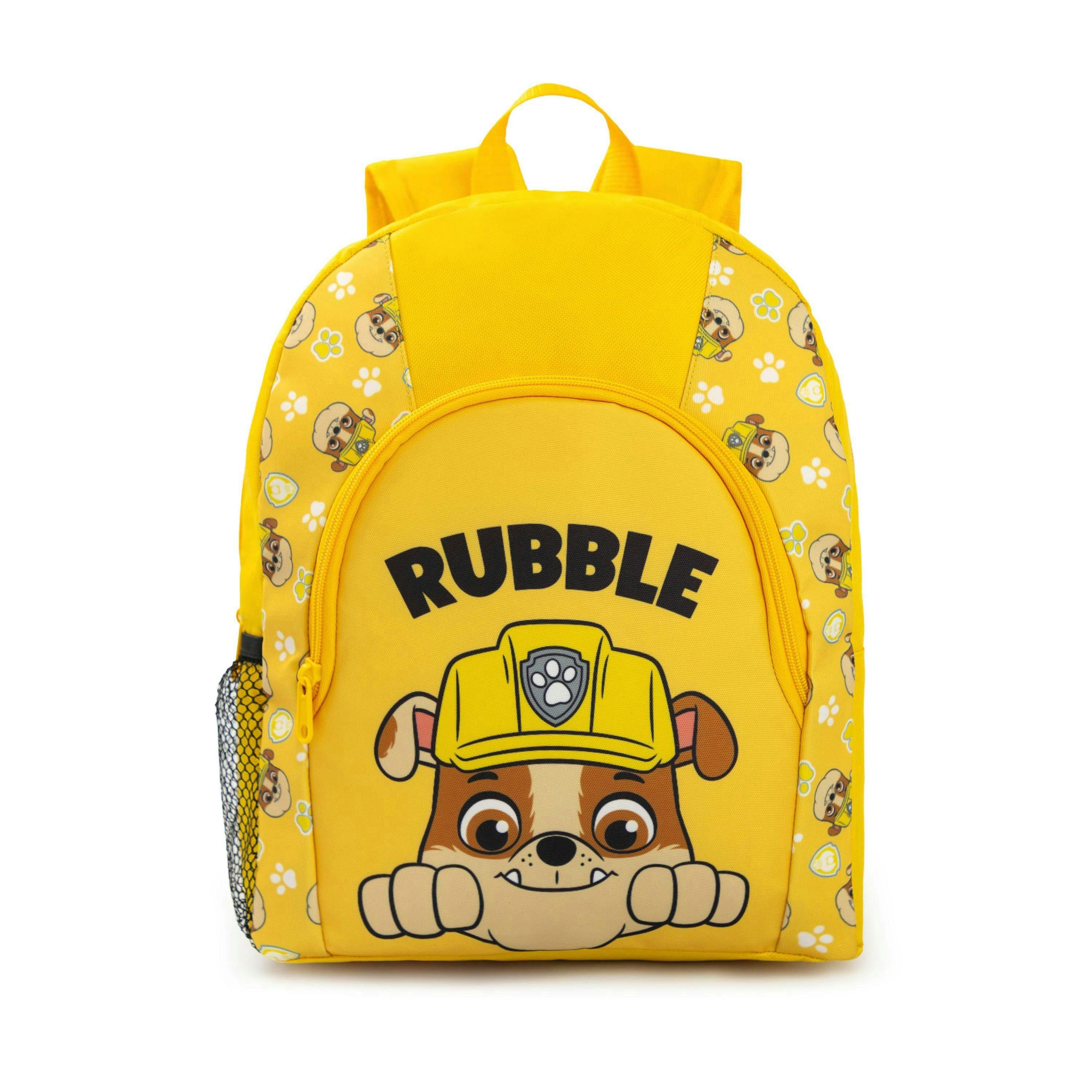 Paw Patrol Unisex Kids Yellow Rubble Backpack (One Size) by Vanilla Underground , view 1 of 6