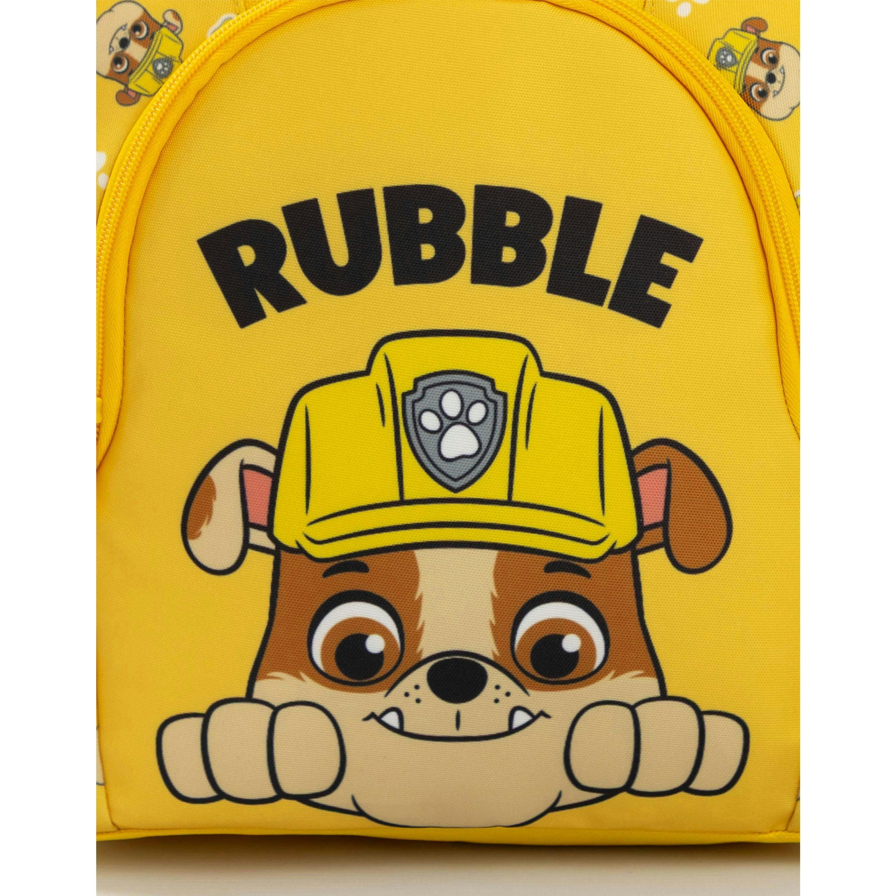 Paw Patrol Unisex Kids Yellow Rubble Backpack (One Size) by Vanilla Underground , view 4 of 6