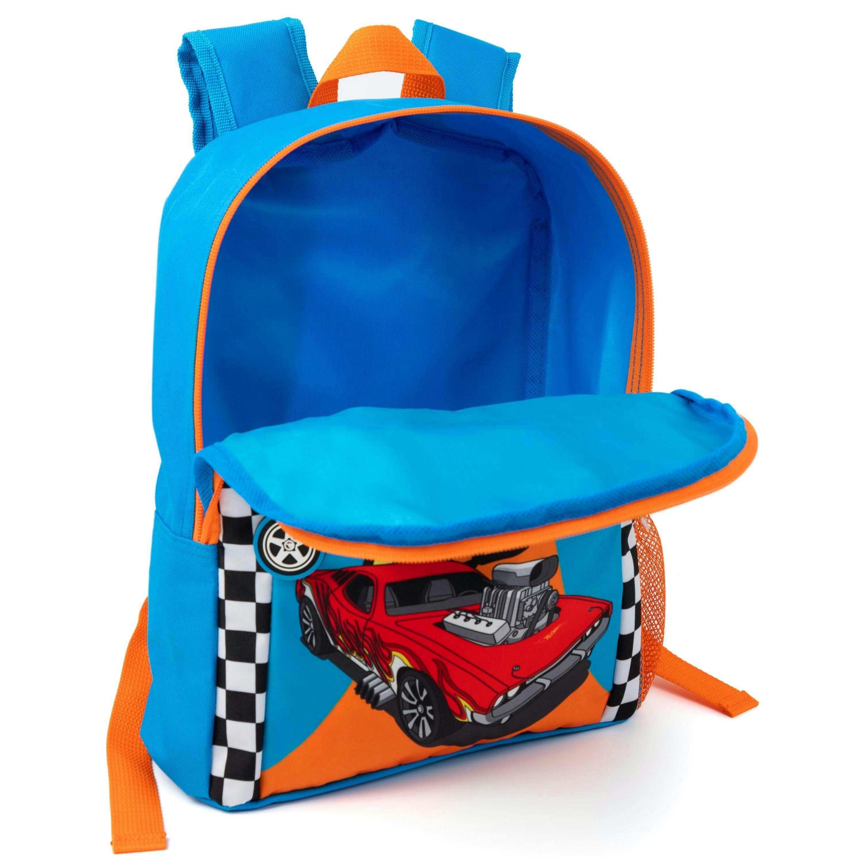 Hot Wheels Boys Blue Backpack (One Size) by Vanilla Underground , view 4 of 6