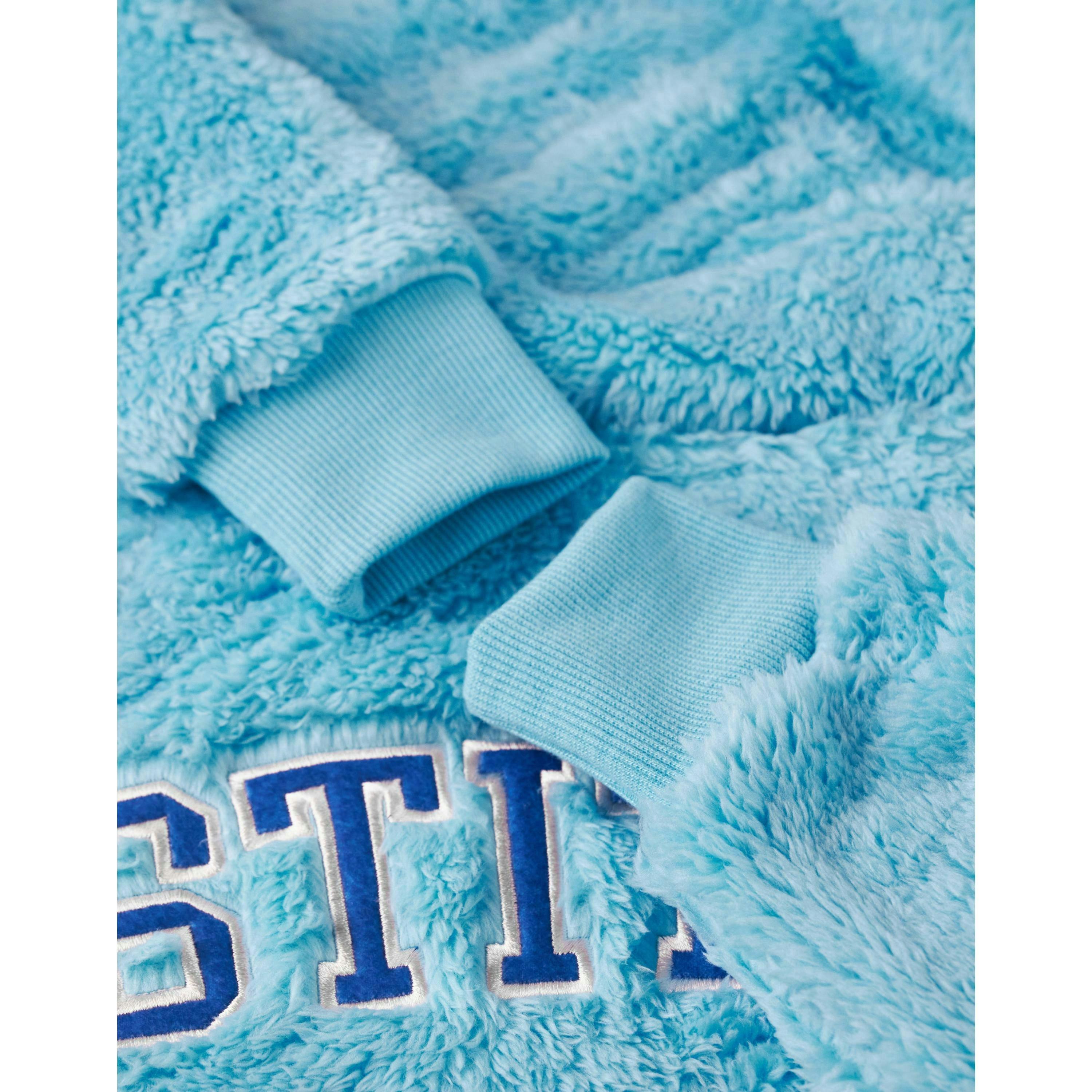 Disney Womens Blue Applique Ears & Lettering Blanket Hoodie (One Size) by Vanilla Underground , view 6 of 6