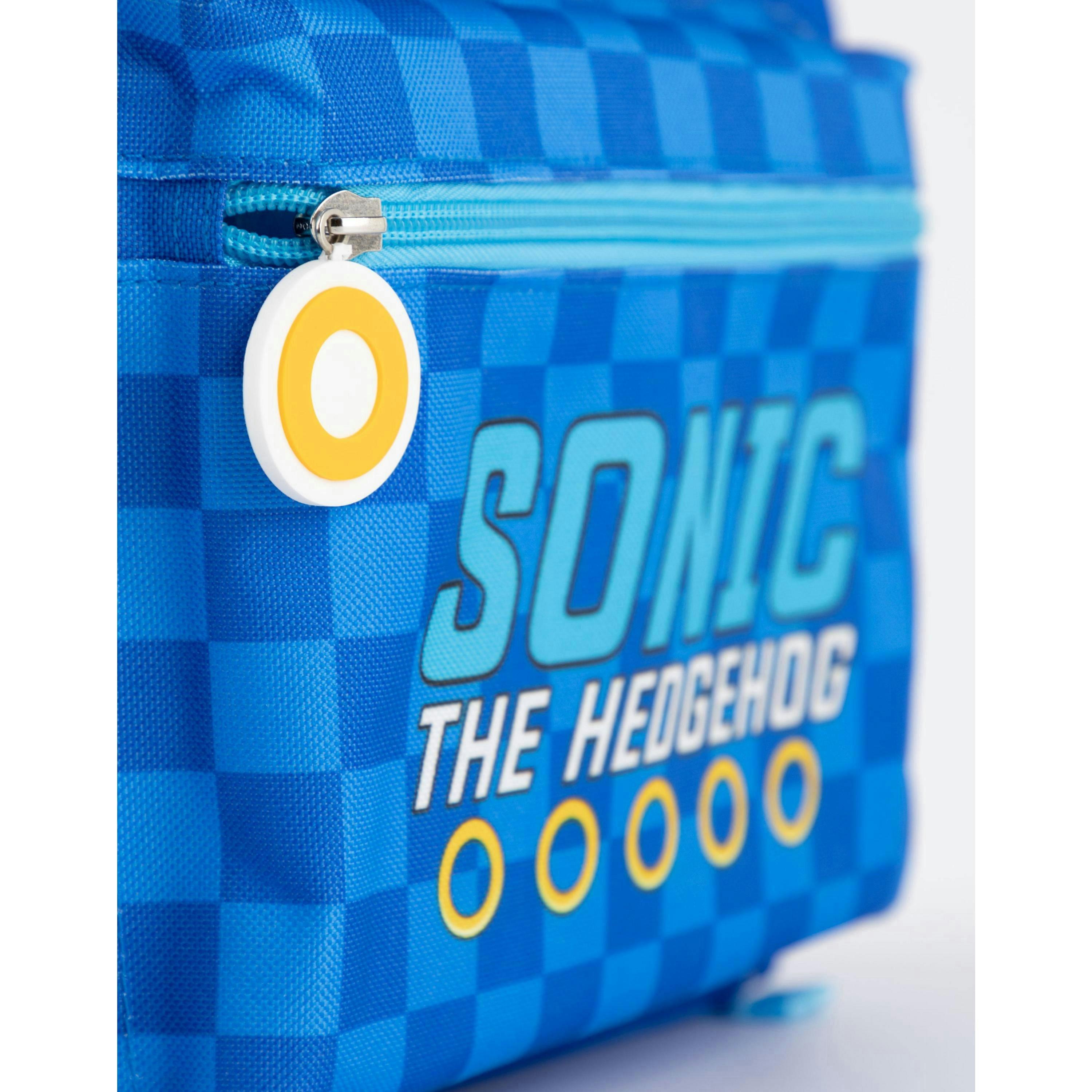 Sonic the Hedgehog Unisex Kids Blue 3D novelty head Backpack (One Size) by Vanilla Underground , view 6 of 6