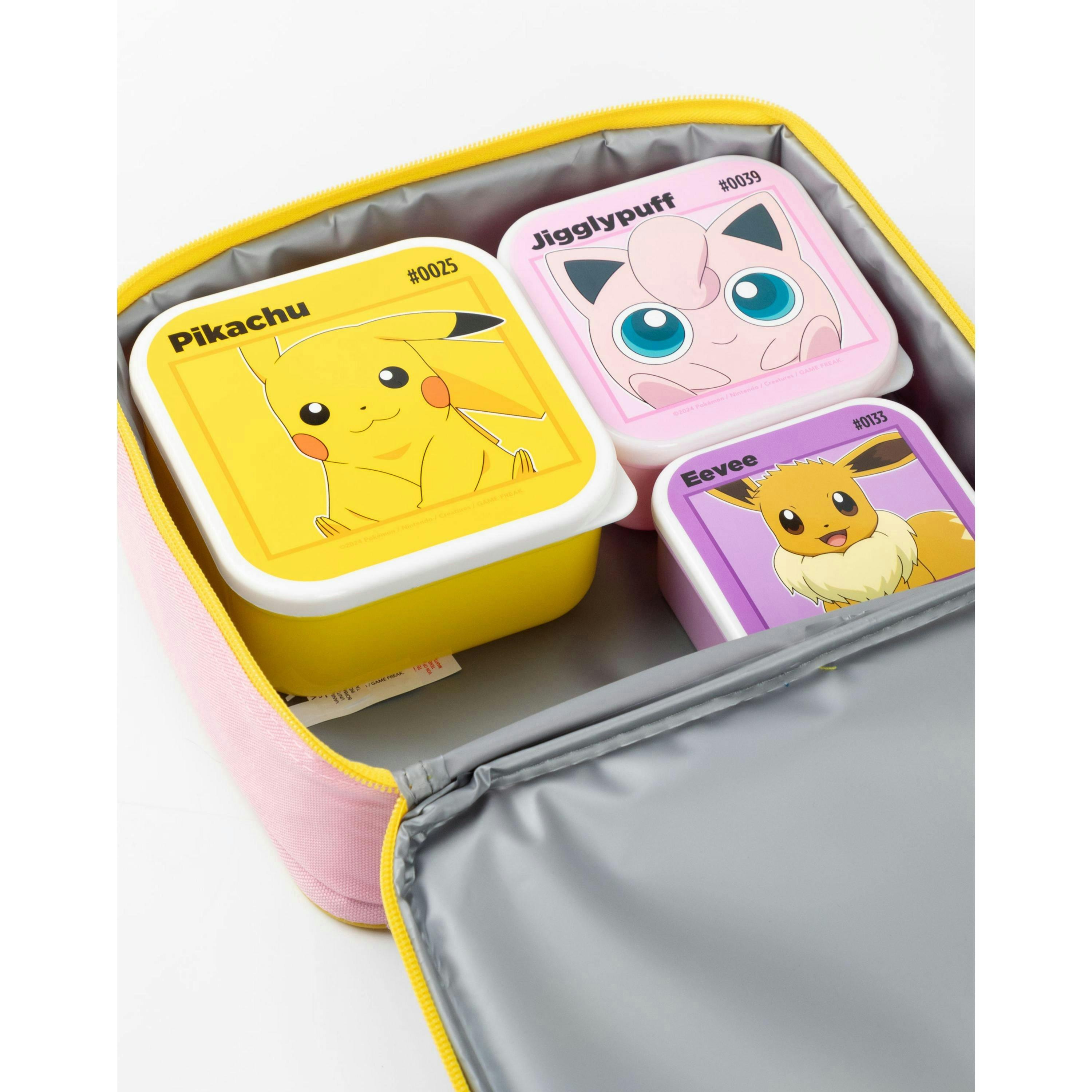 Pokemon Girls Multicoloured Multi Charactor Pose Lunch Bag Bottle and 3 Snack Pot (One Size) by Vanilla Underground , view 5 of 6