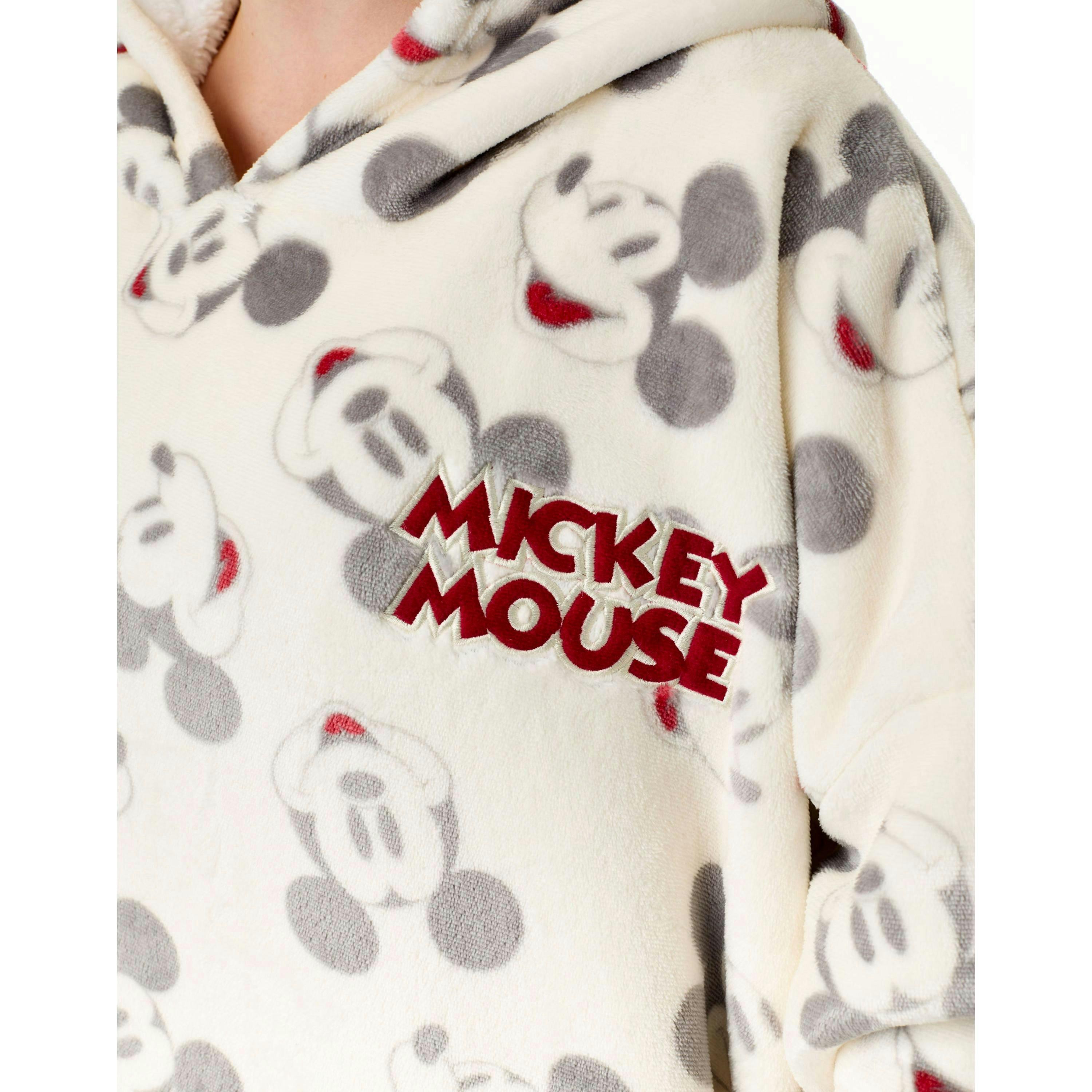 Disney Womens Beige Mickey Mouse Blanket Hoodie (One Size) by Vanilla Underground , view 3 of 6
