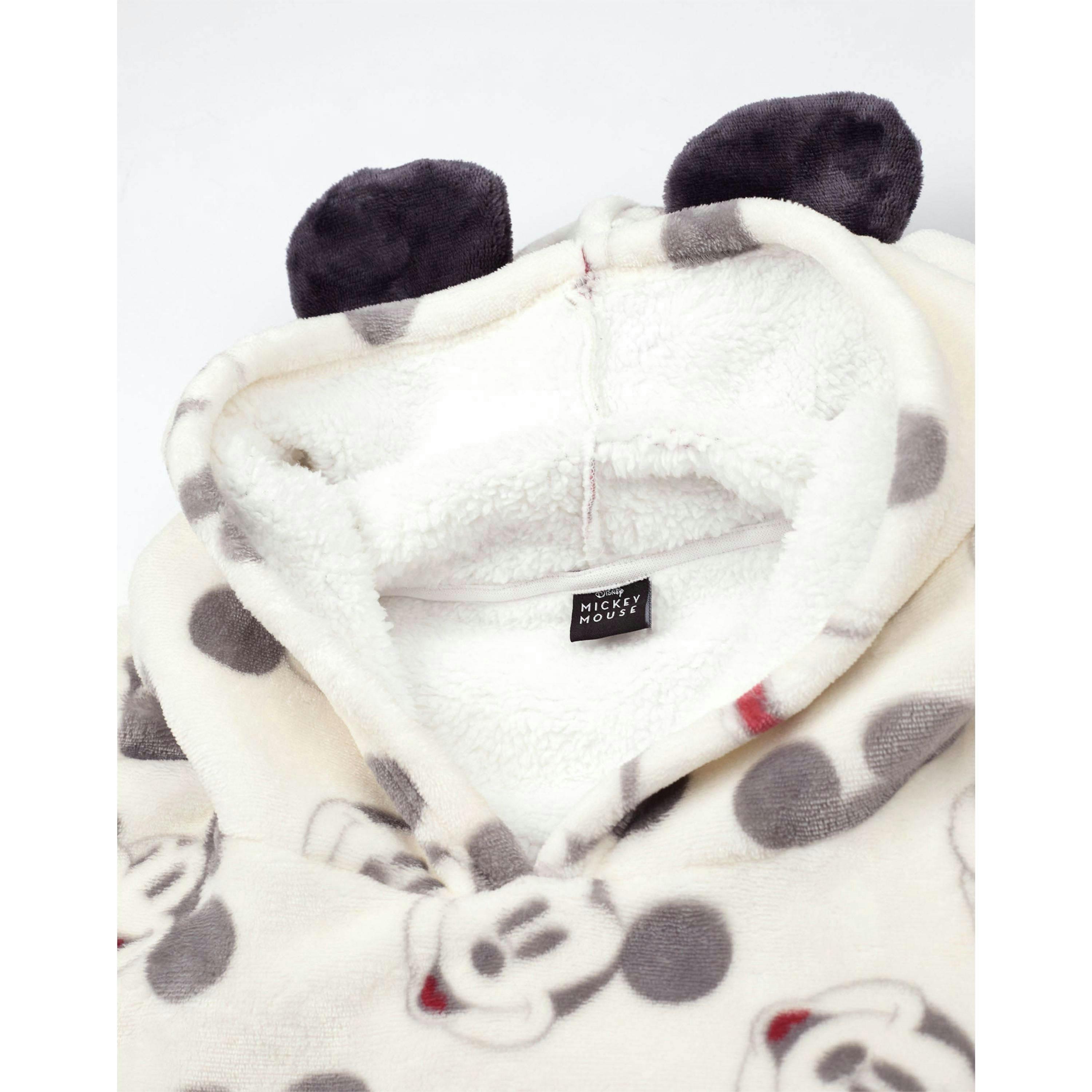 Disney Womens Beige Mickey Mouse Blanket Hoodie (One Size) by Vanilla Underground , view 4 of 6