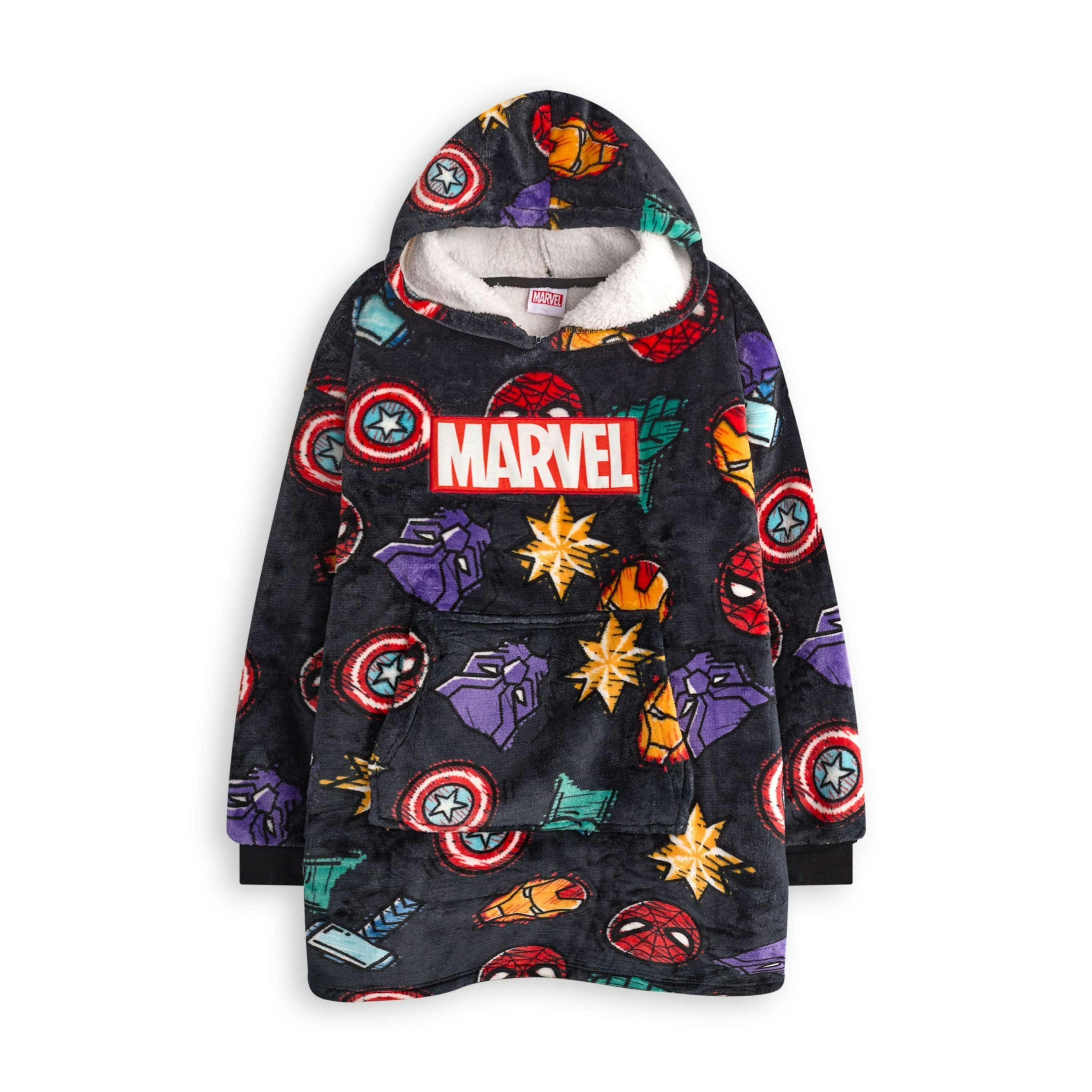 Marvel Boys Multicoloured Character Icons Blanket Hoodie (One Size) by Vanilla Underground , view 4 of 6