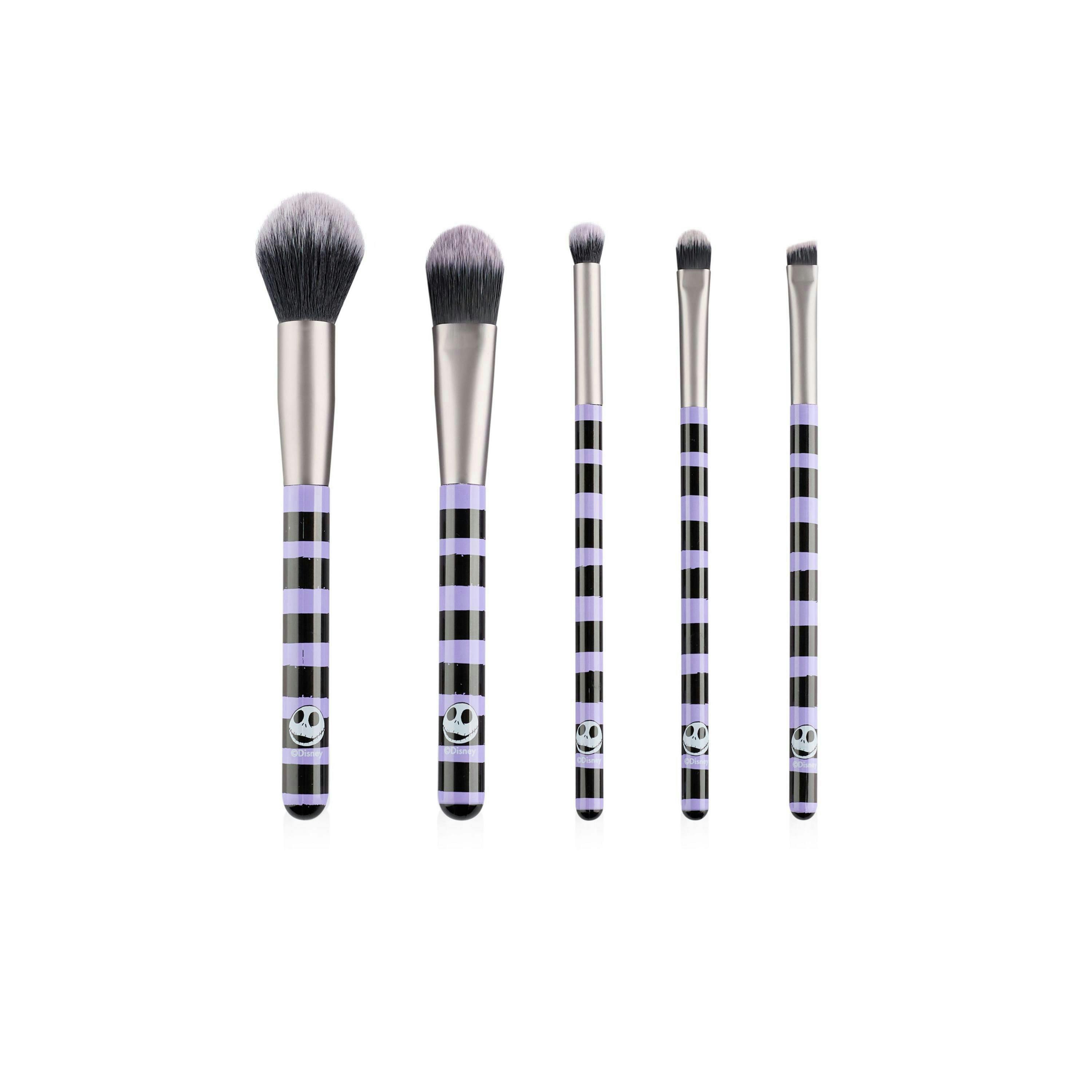 Disney The Nightmare Before Christmas Womens Multicoloured The Nightmare Before Christmas Jack And Sally Makeup Brush Set (One Size) by Vanilla Underground , view 2 of 6