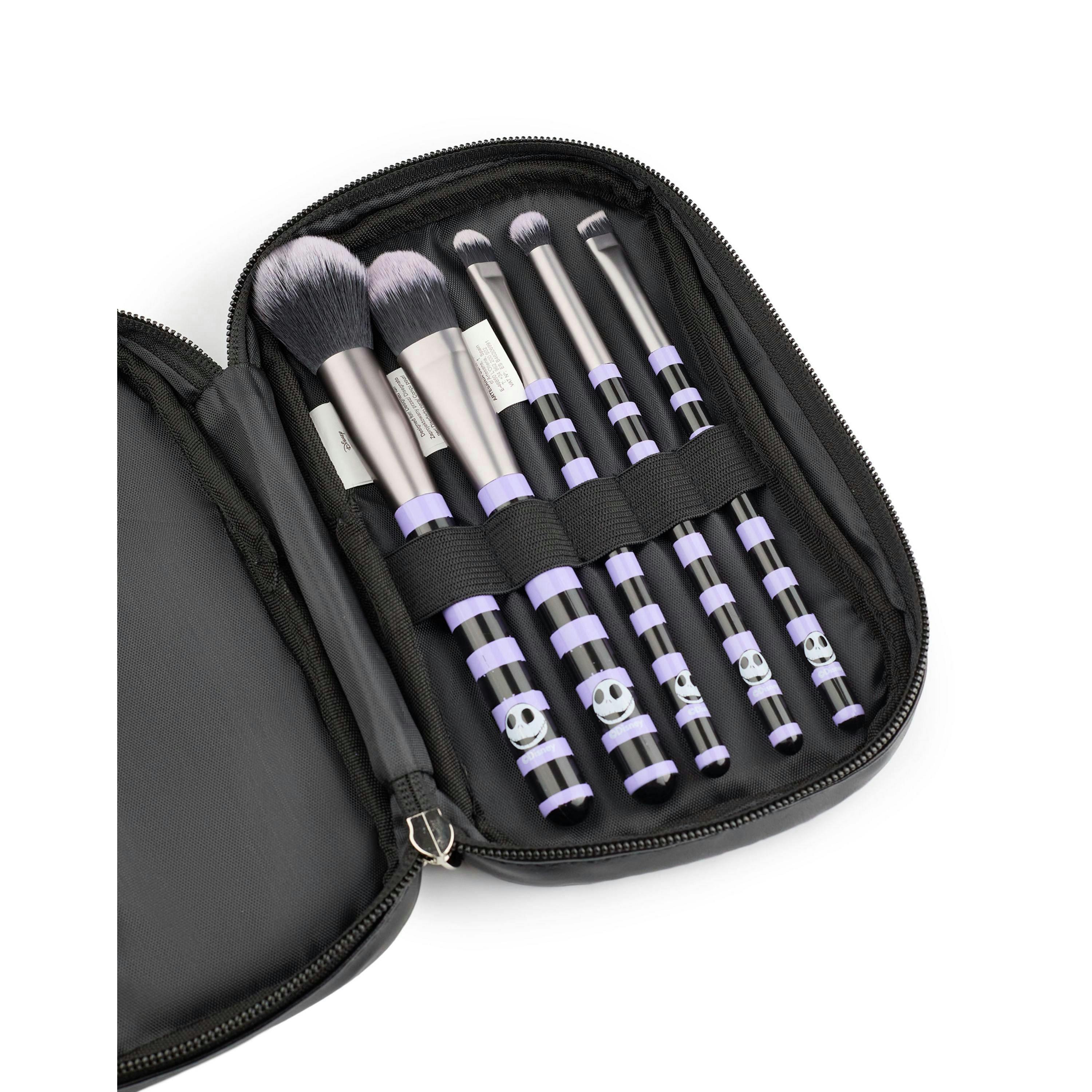 Disney The Nightmare Before Christmas Womens Multicoloured The Nightmare Before Christmas Jack And Sally Makeup Brush Set (One Size) by Vanilla Underground , view 4 of 6