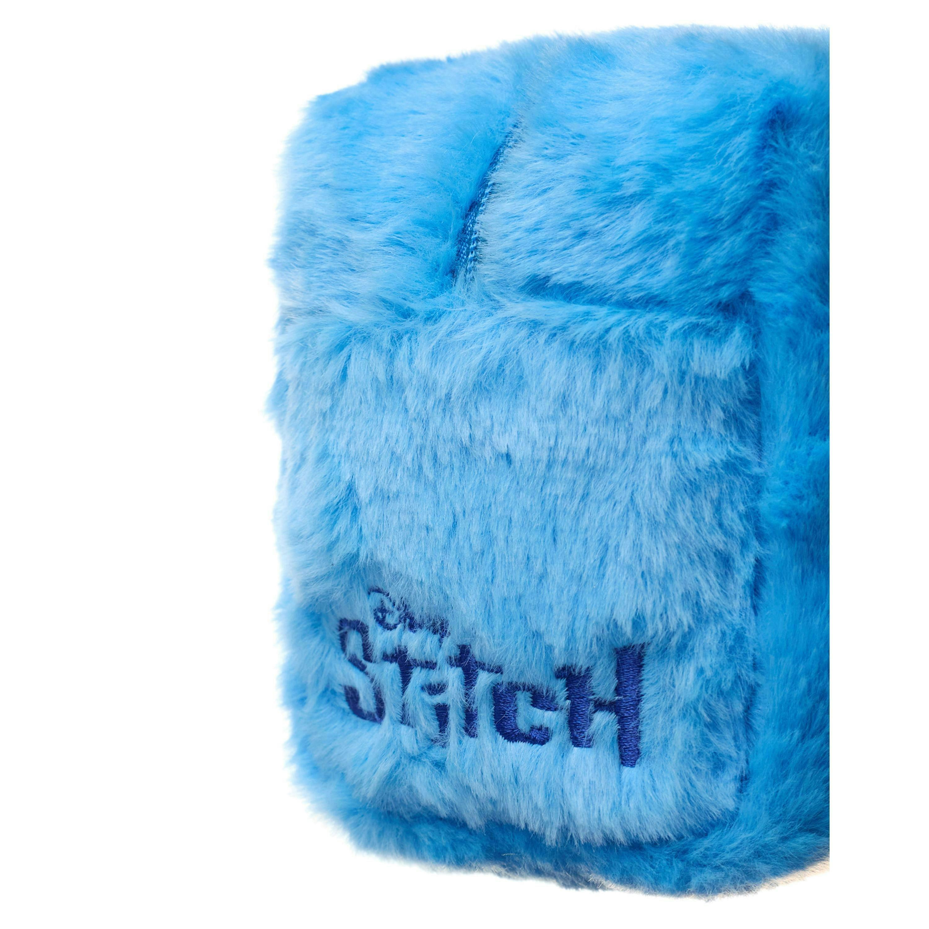 Disney Womens Blue Stitch Character Face Makeup Bag and Mirror (One Size) by Vanilla Underground , view 4 of 6