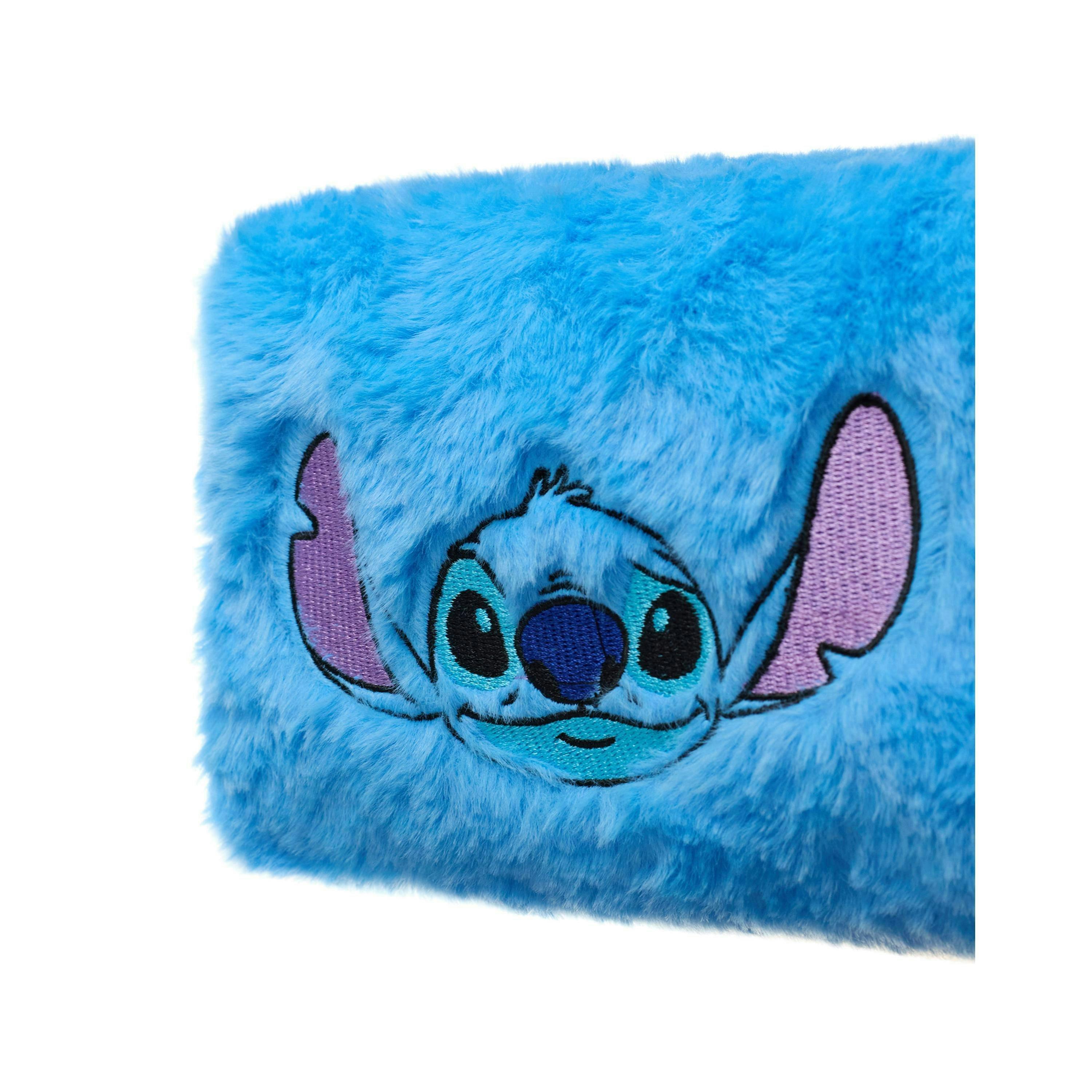 Disney Womens Blue Stitch Character Face Makeup Bag and Mirror (One Size) by Vanilla Underground , view 5 of 6