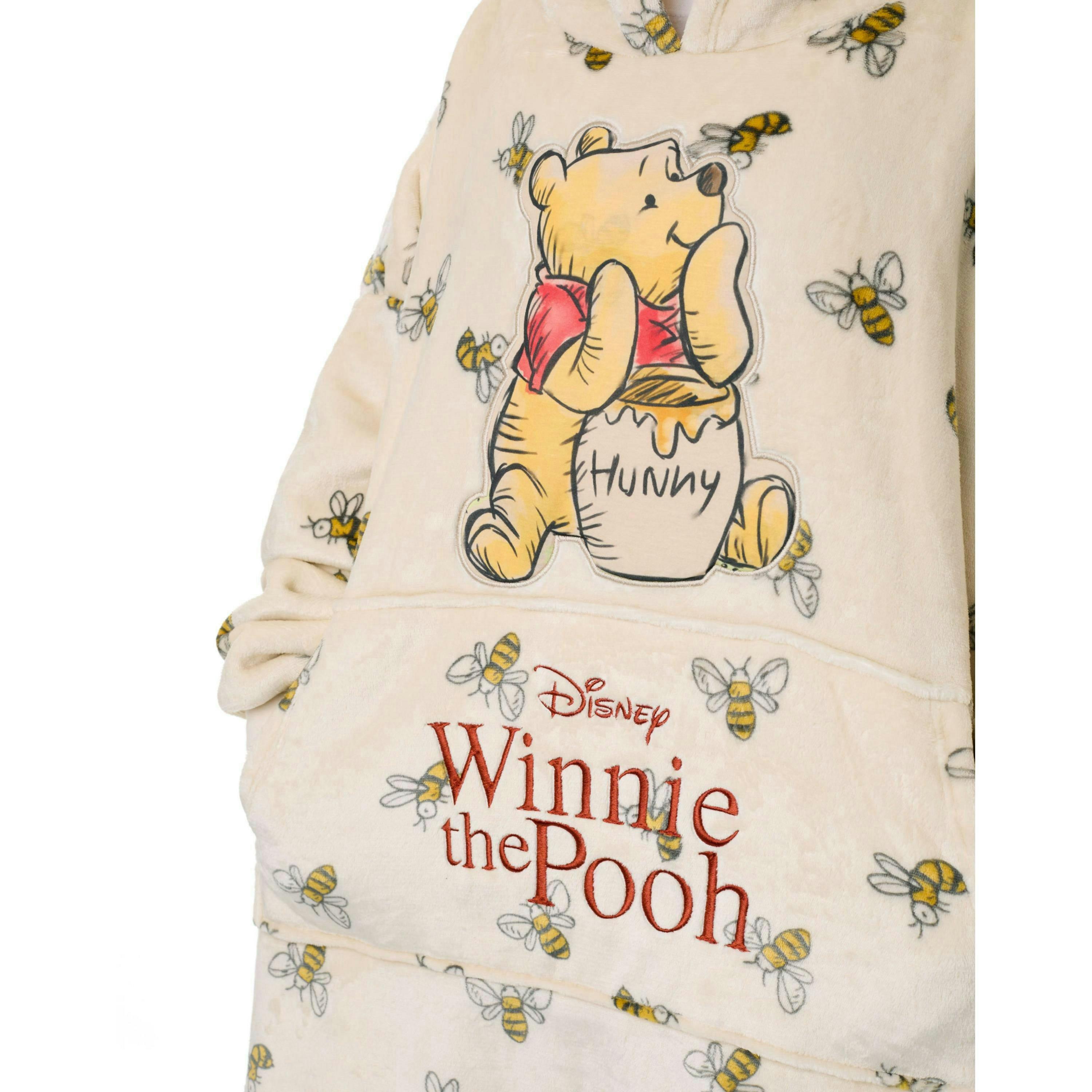 Disney Womens Beige Winnie The Pooh Blanket Hoodie (One Size) by Vanilla Underground , view 3 of 6