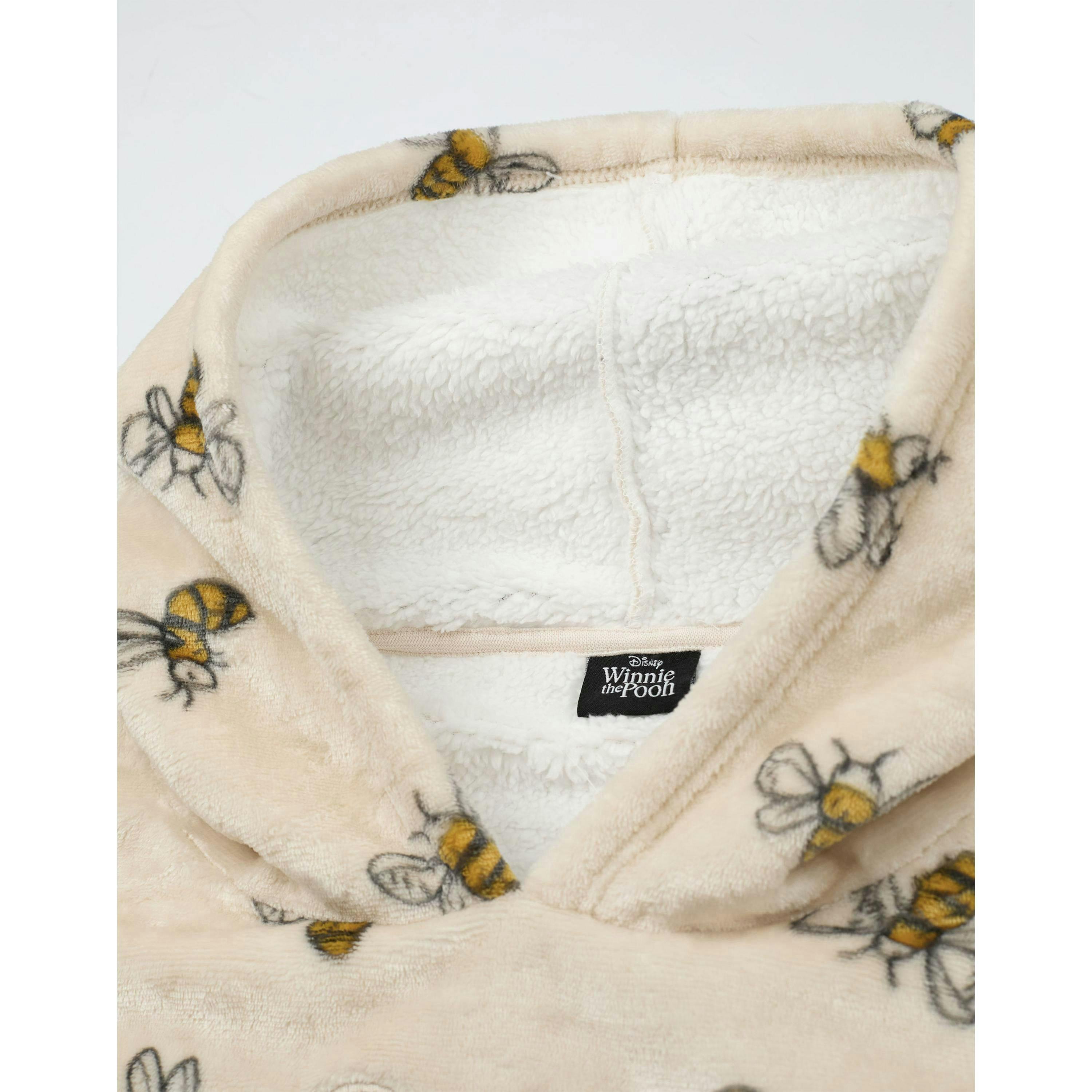 Disney Womens Beige Winnie The Pooh Blanket Hoodie (One Size) by Vanilla Underground , view 4 of 6