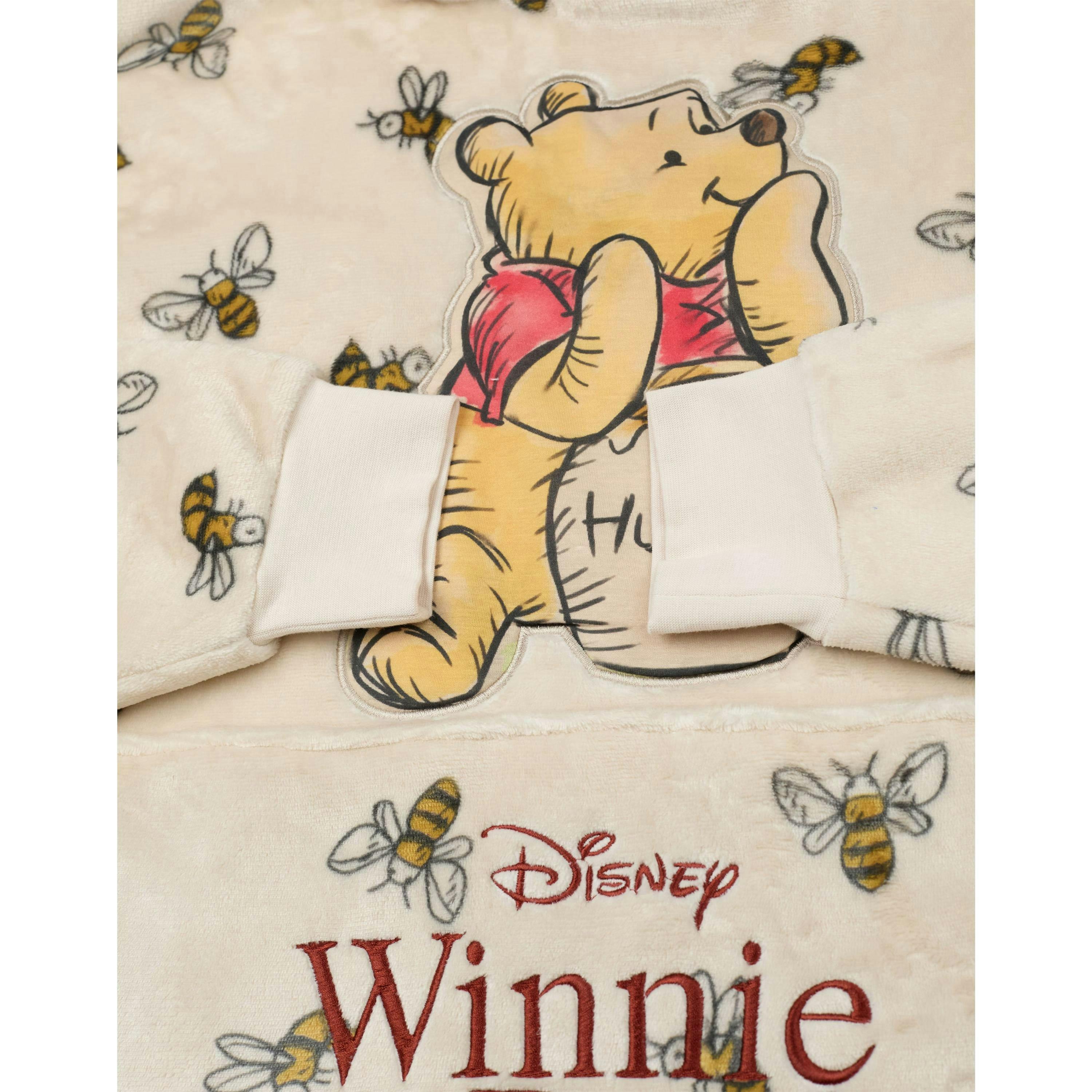 Disney Womens Beige Winnie The Pooh Blanket Hoodie (One Size) by Vanilla Underground , view 6 of 6