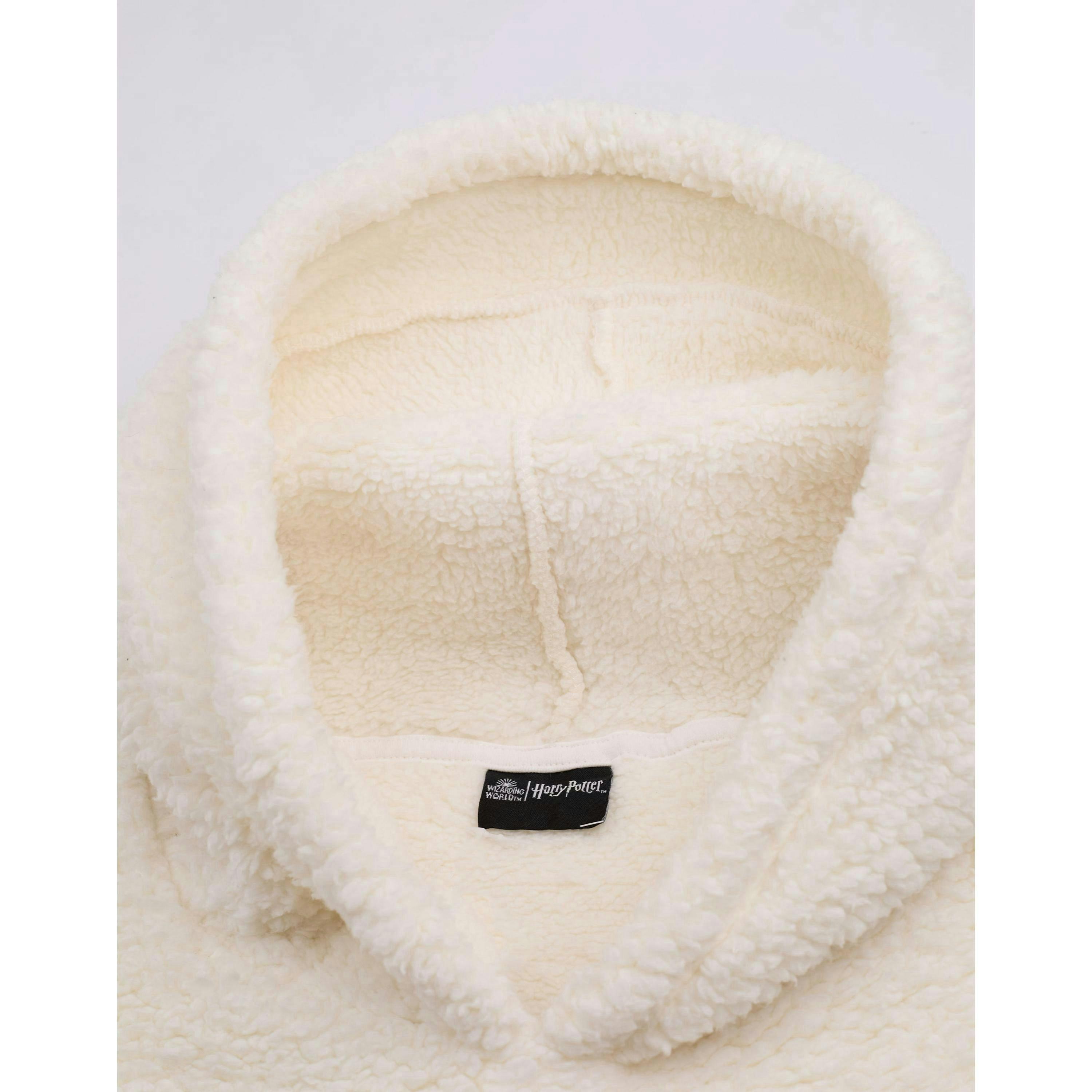 Harry Potter Girls Beige Hedwig Blanket Hoodie (One Size) by Vanilla Underground , view 3 of 6
