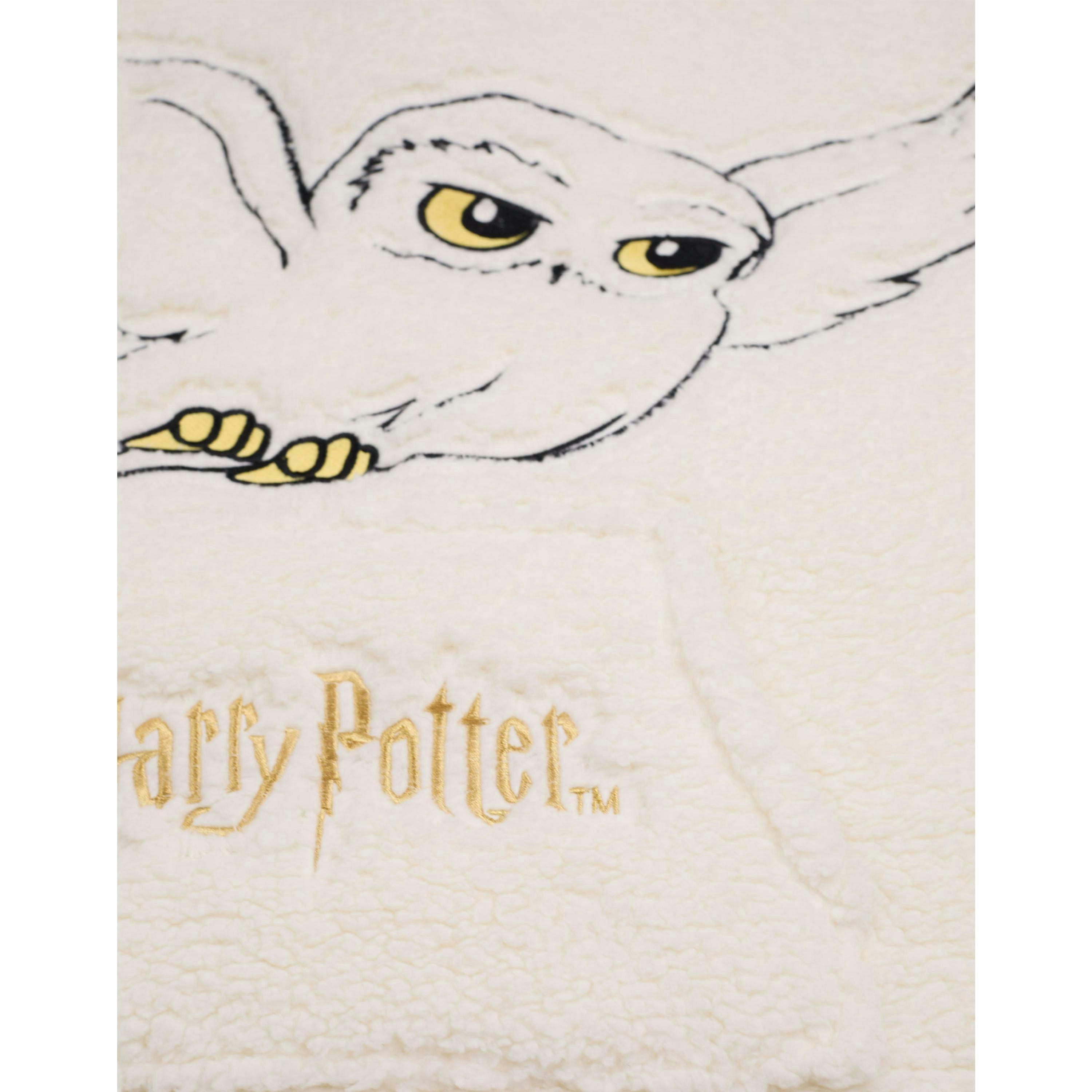 Harry Potter Girls Beige Hedwig Blanket Hoodie (One Size) by Vanilla Underground , view 6 of 6