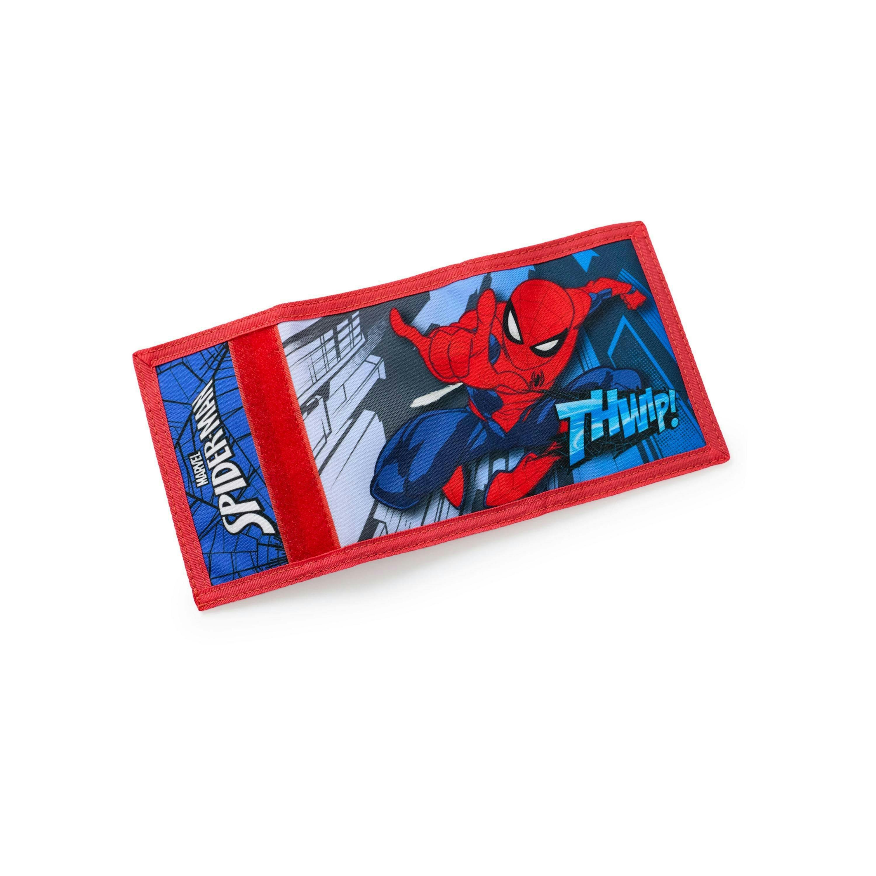 Spiderman Boys Multicoloured Thwip Velcro Wallet (One Size) by Vanilla Underground , view 4 of 6