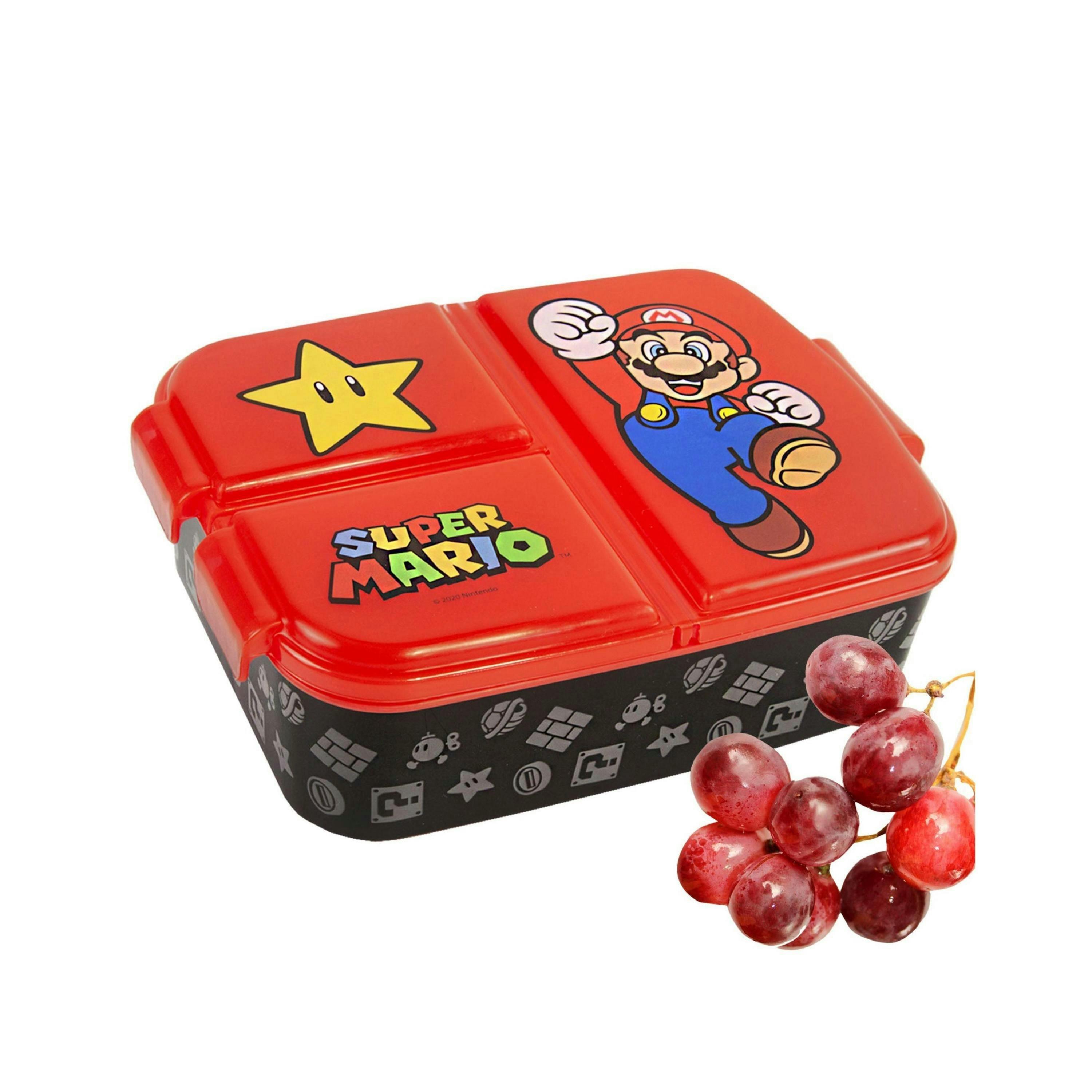 Nintendo Unisex Kids Black Mario Yoshi Print Lunch Bag Bottle and Snack Pot (One Size) by Vanilla Underground , view 6 of 6