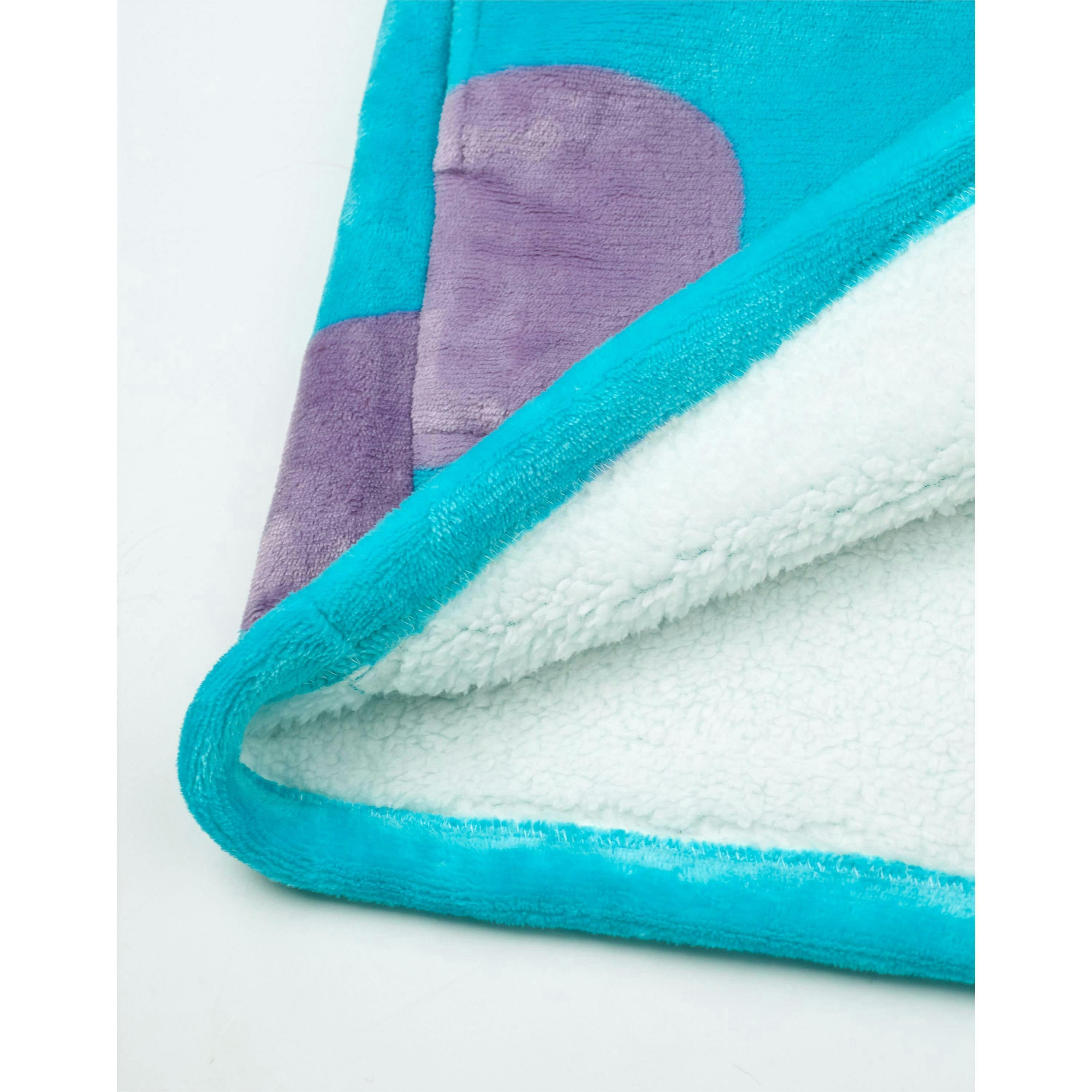 Disney Unisex Blue Monster Inc. Sully Blanket Hoodie (One Size) by Vanilla Underground , view 5 of 6