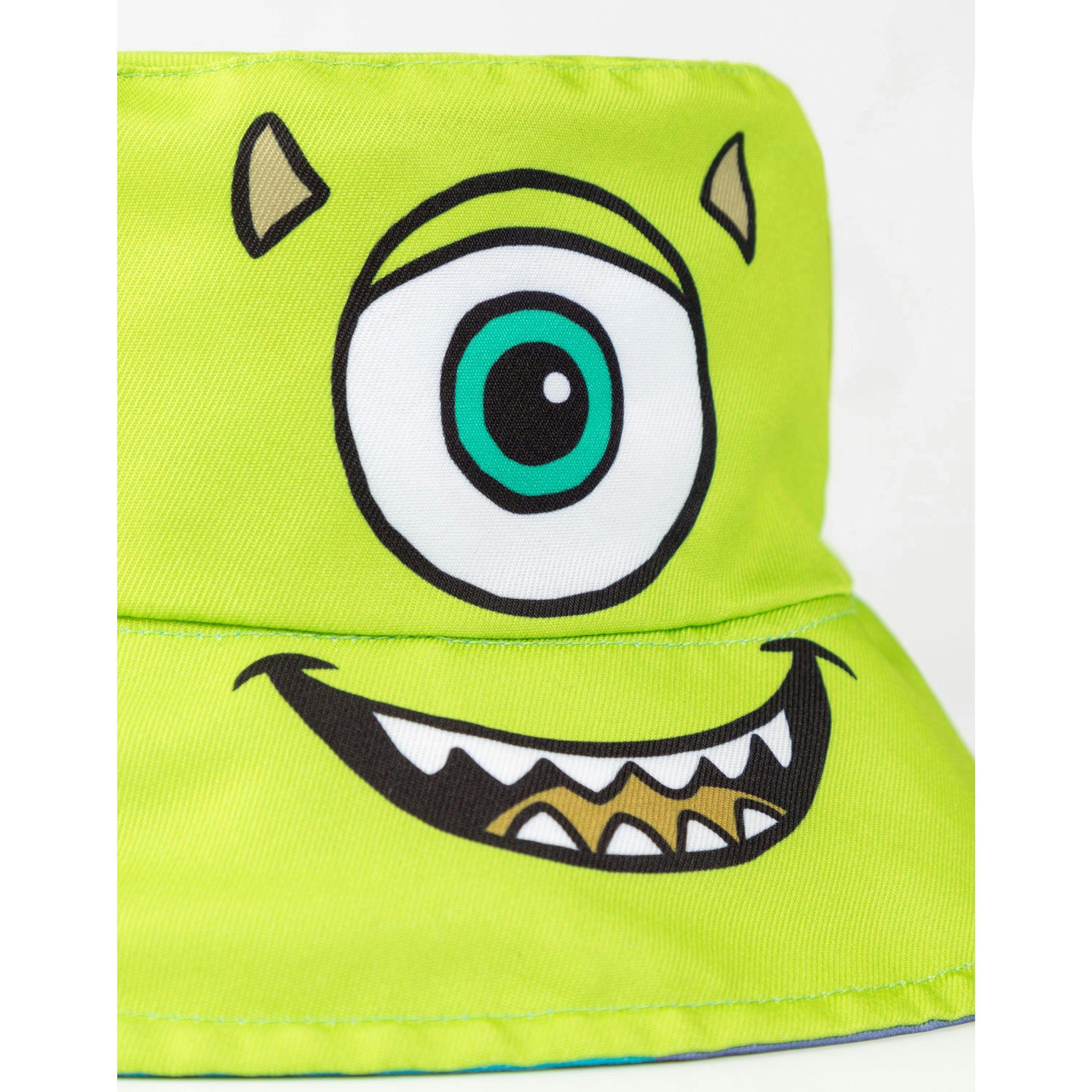 Disney Monsters Inc Unisex Kids Multicoloured Reversible Sully & Mike Bucket Hat (One Size) by Vanilla Underground , view 3 of 6
