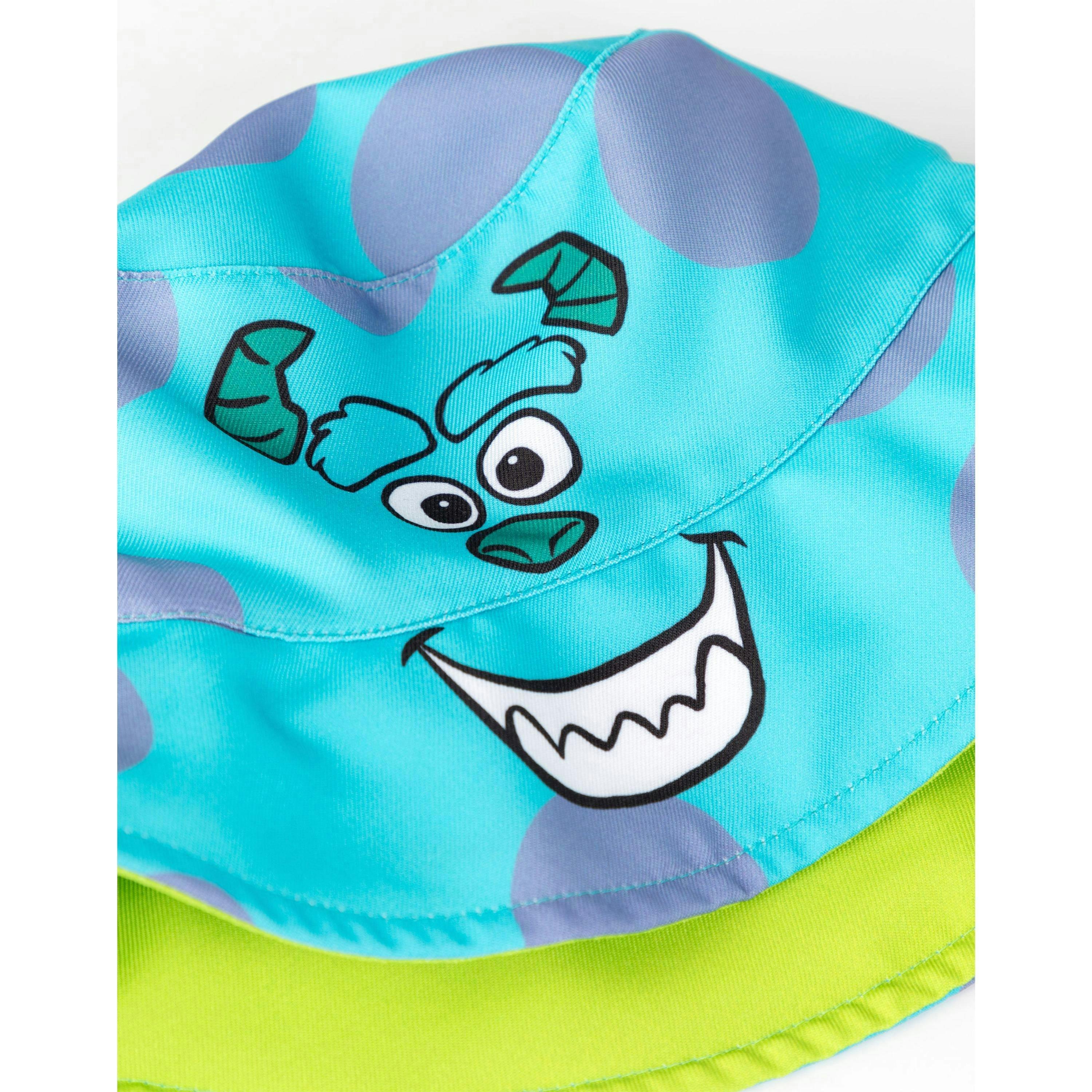 Disney Monsters Inc Unisex Kids Multicoloured Reversible Sully & Mike Bucket Hat (One Size) by Vanilla Underground , view 6 of 6